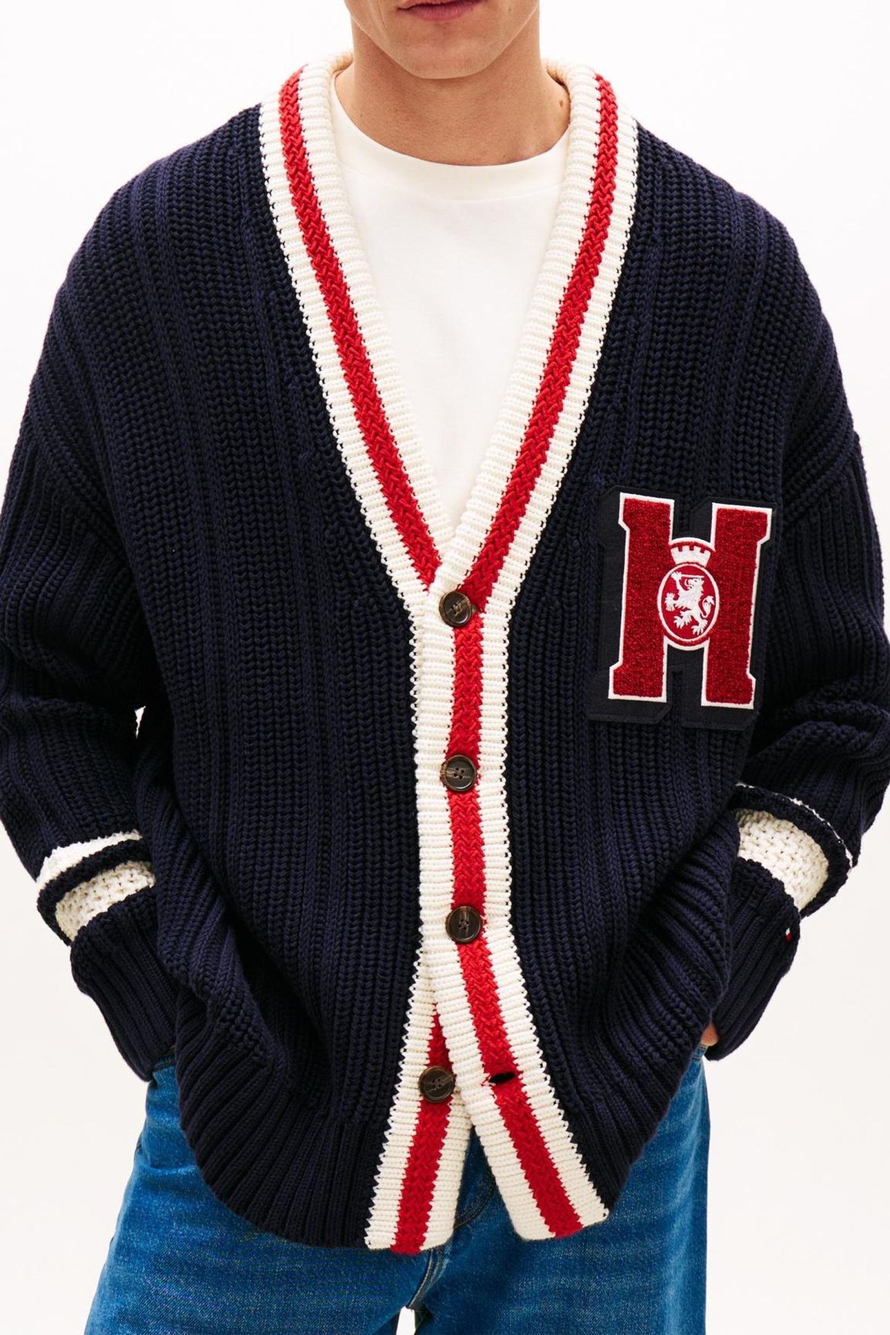 LETTERMAN CARDIGAN DESERT SKY 3