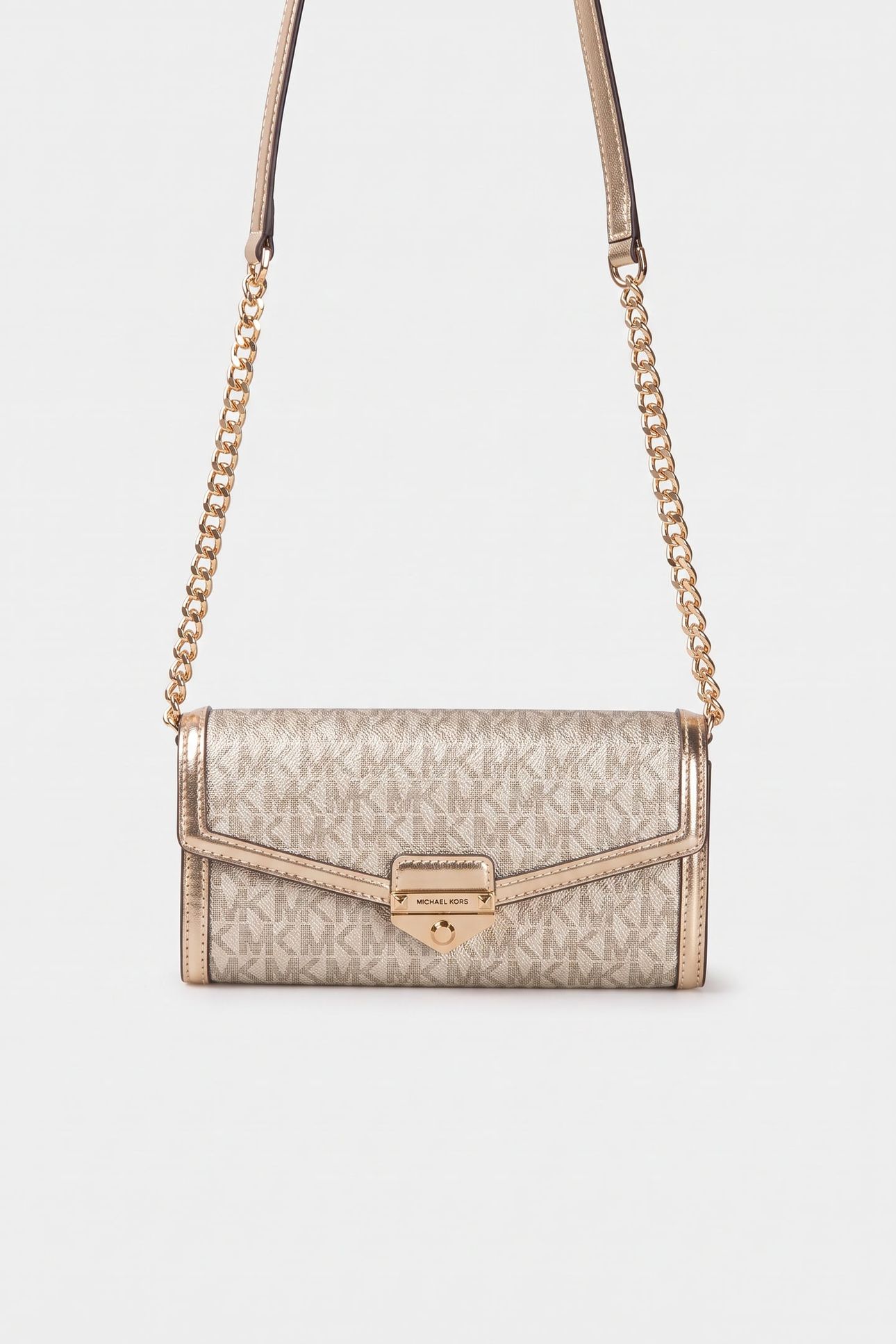 LARGE WLLT ON A CHAIN CROSSBODY PALE GOLD 2