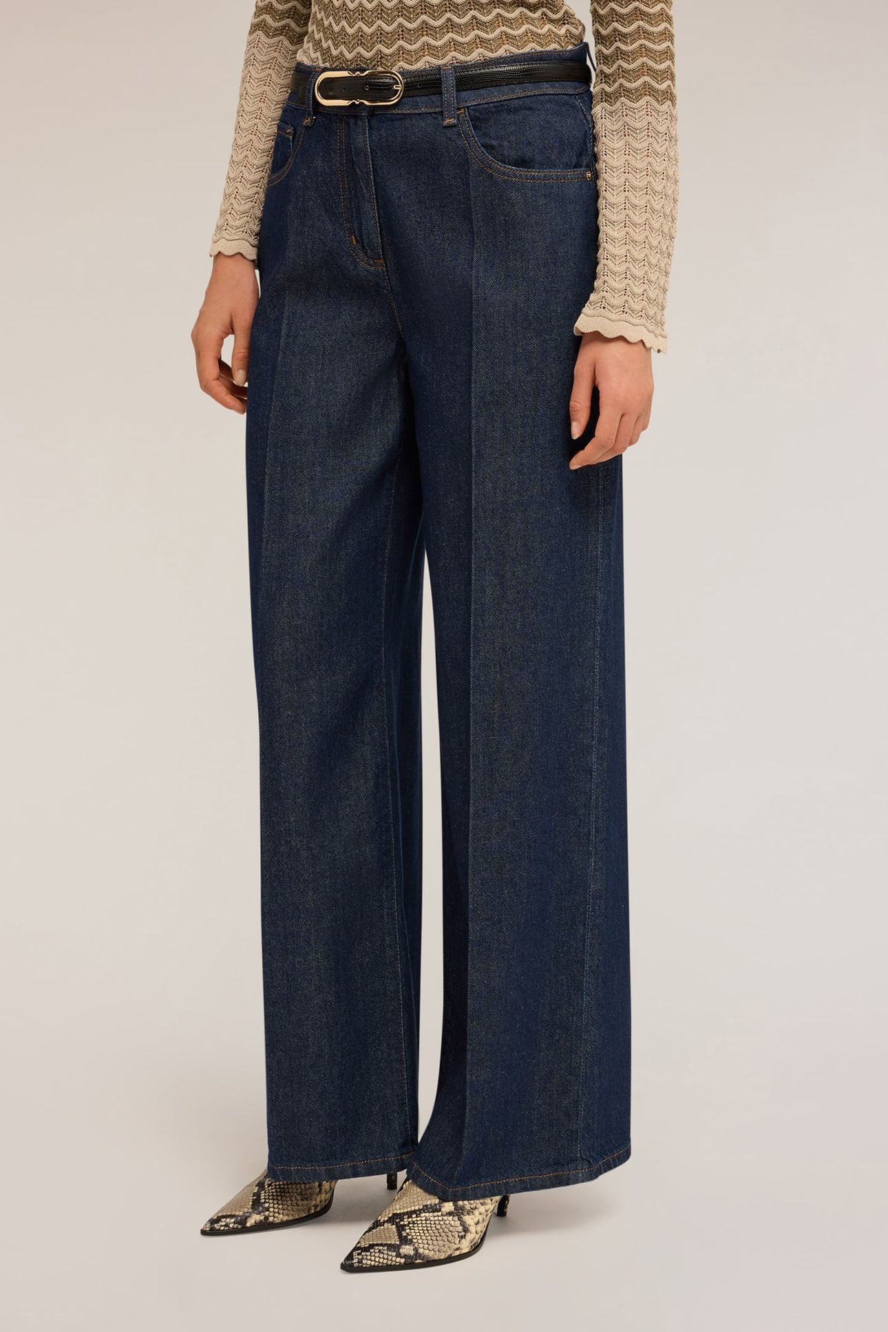 WIDE LEG SLOUCHY JEANS IN MIXED TENCEL™ FABRIC, KATE MODEL B 2