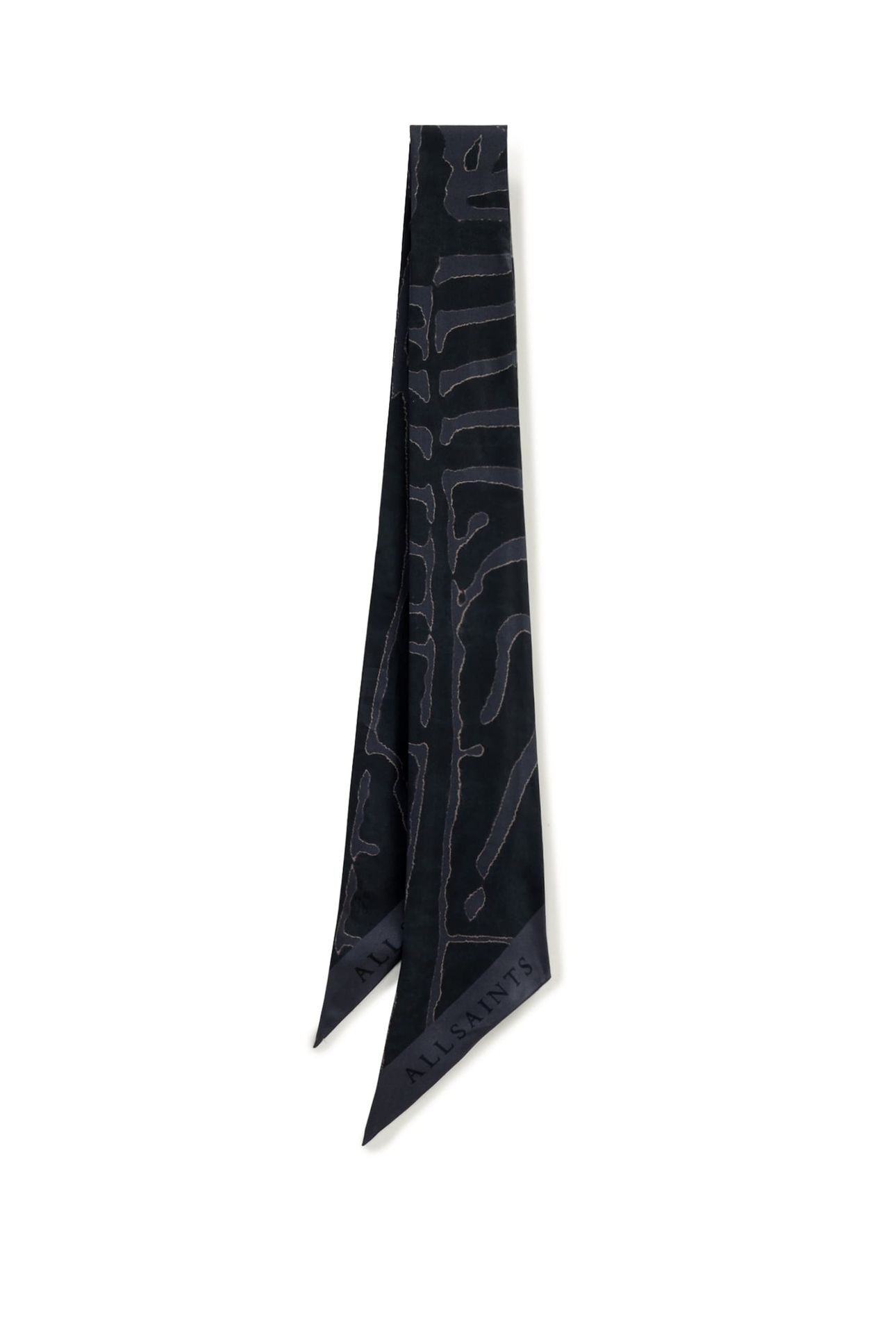 ZOEY SKINNY SCARF BLACK 1