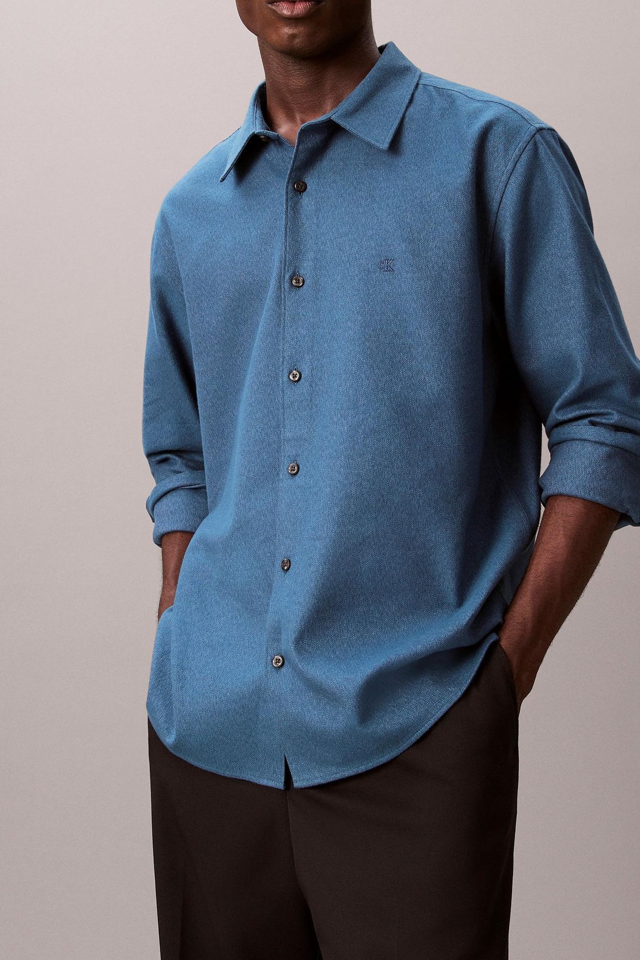 LS MELANGE FLANNEL SHIRT WILD WIND 4