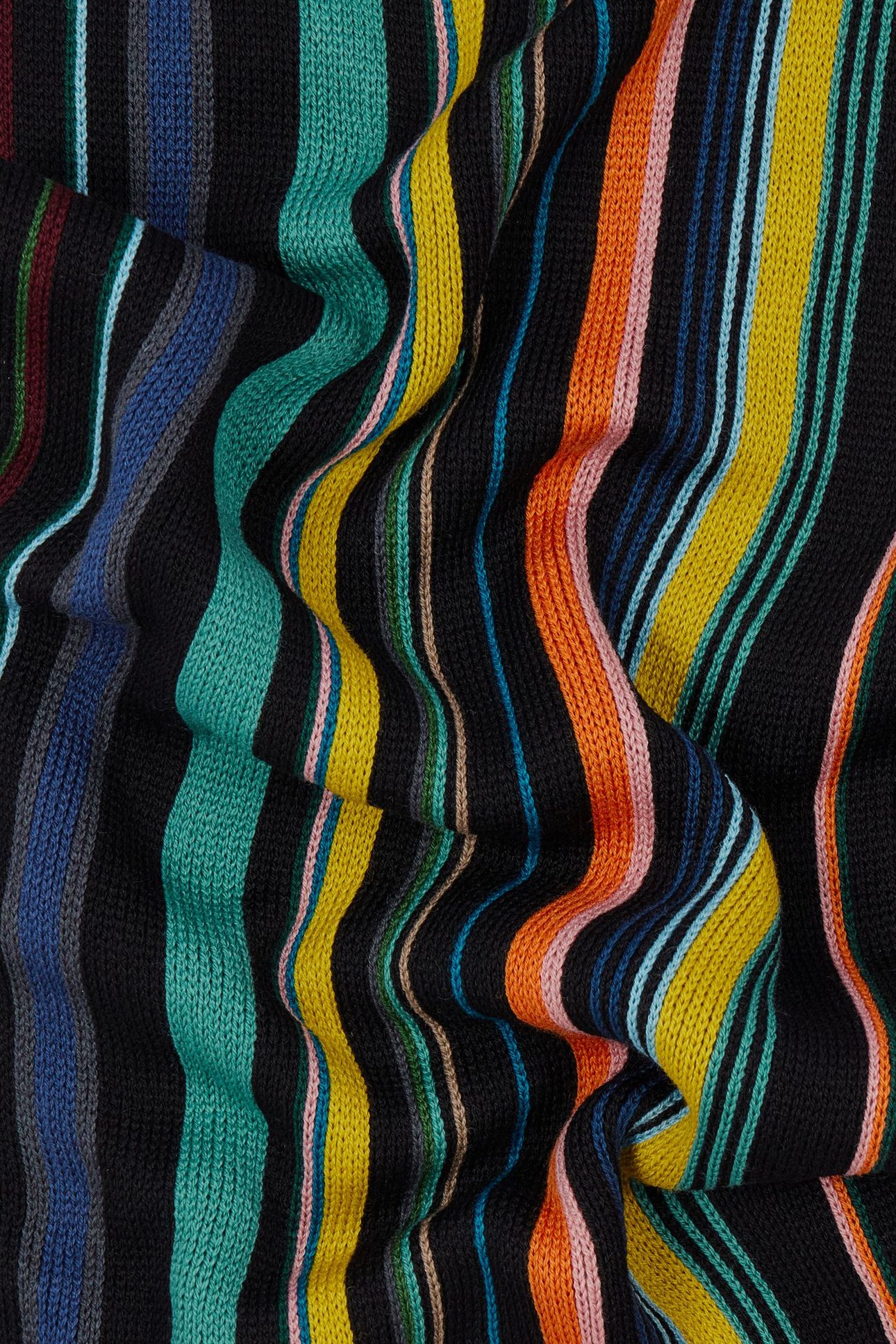 MEN SCARF IVAN STRIPE BLACK 7