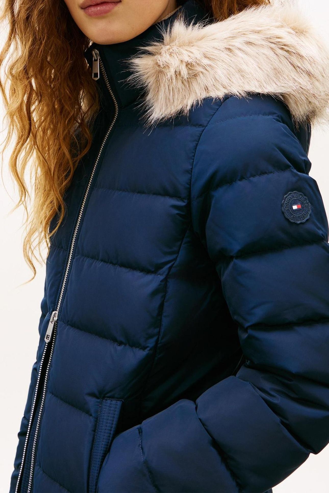 MW DOWN SLIM COAT DARK NIGHT NAVY 5