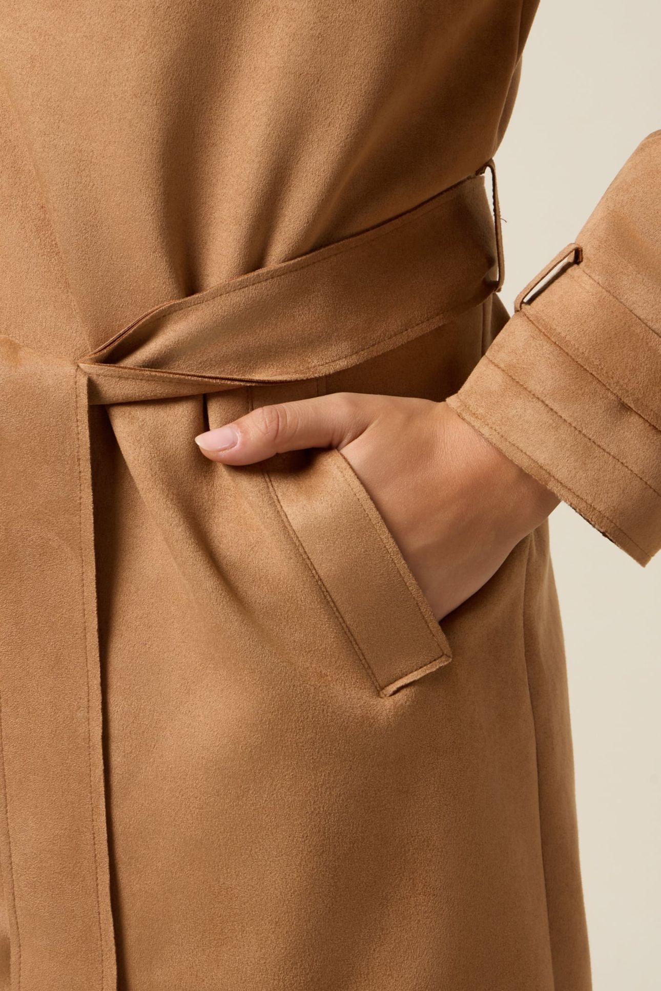 BELTED TRENCH COAT BEIGE 5