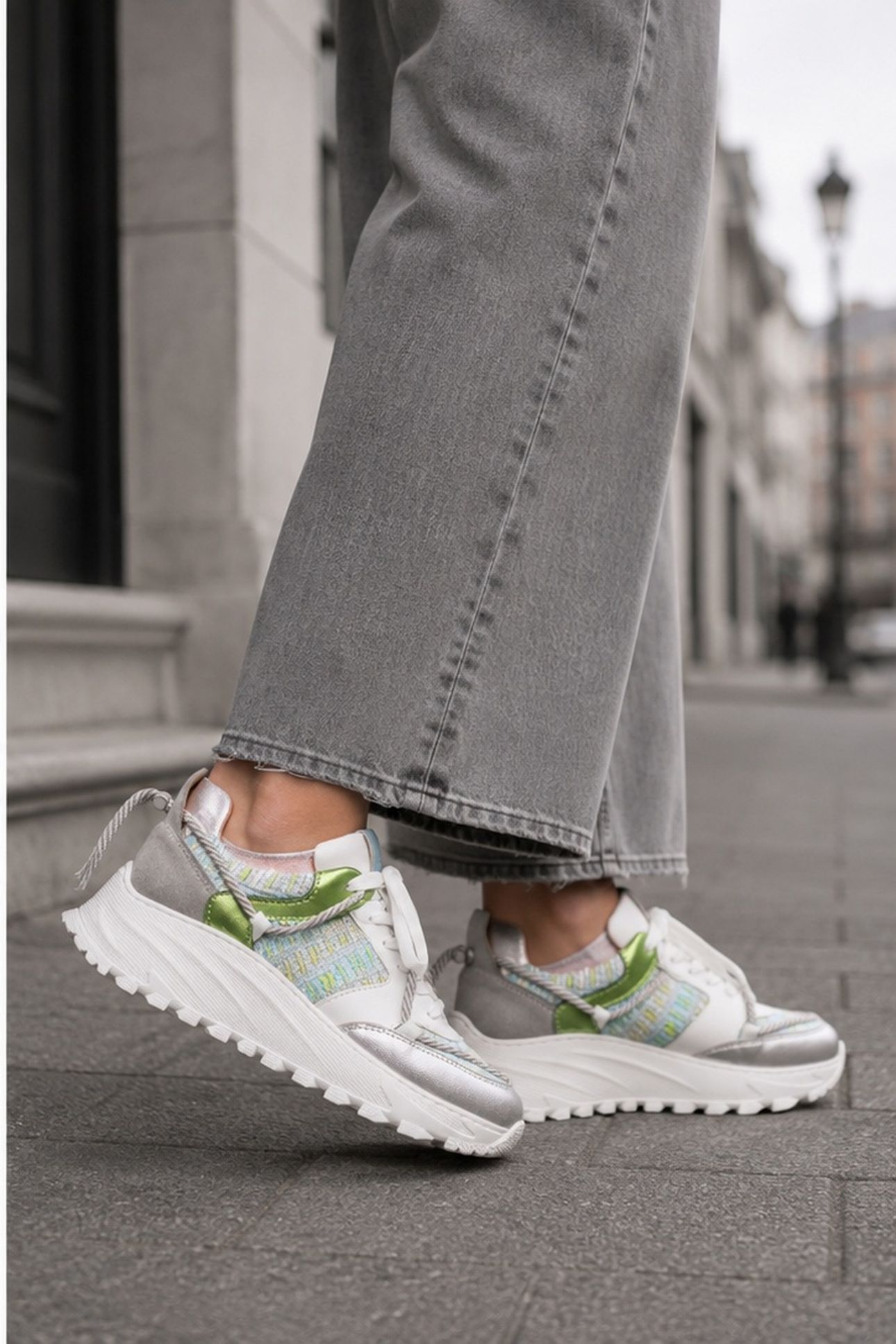 FOXTON TWEED APPLE / SILVER 3
