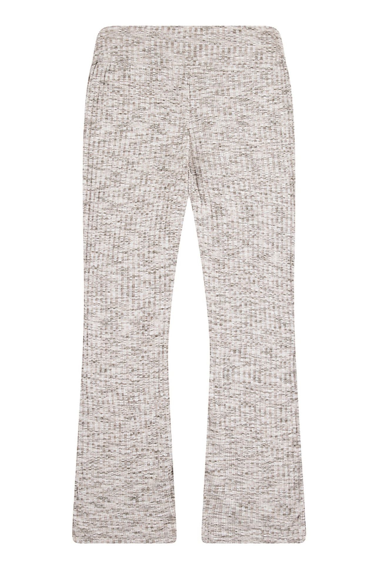 GIRLS SPACE DYE FLARE KNIT PANT CREME BRULEE 2