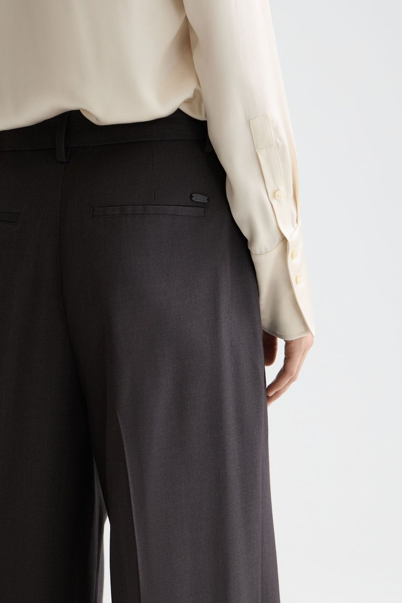ROSE TAILORED PANT CHARCOAL MELANGE 6
