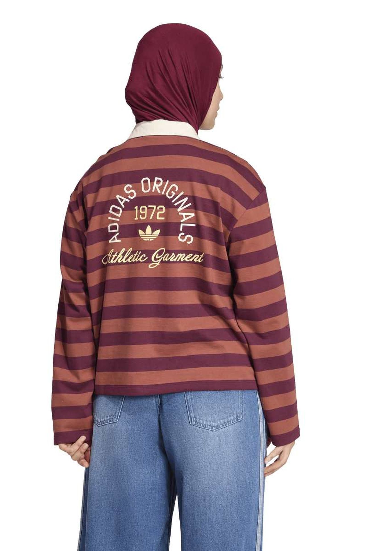 LS GFX POLO MAROON 3