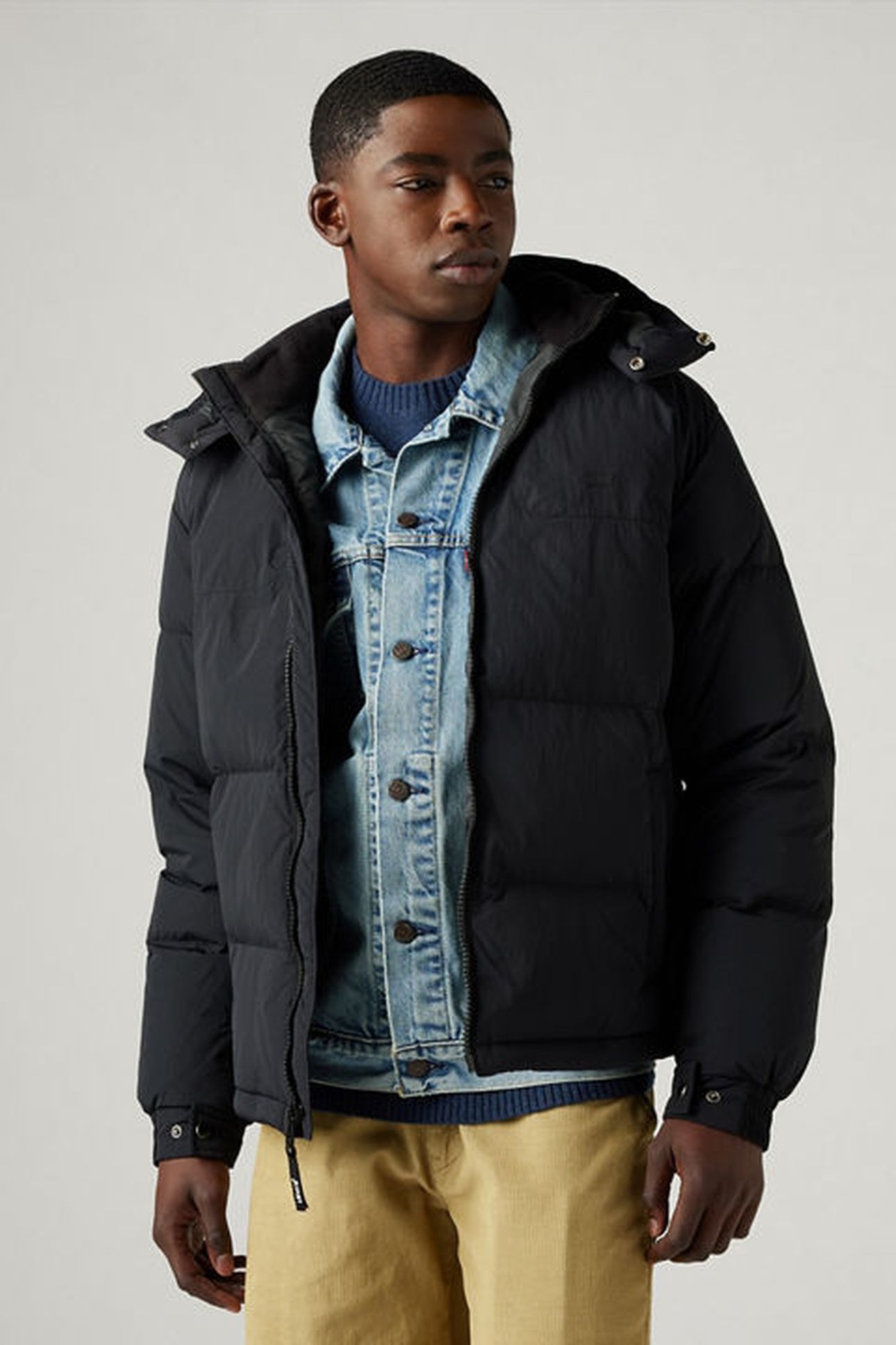 ROCKRIDGE SHORT PUFFER JET BLACK 1