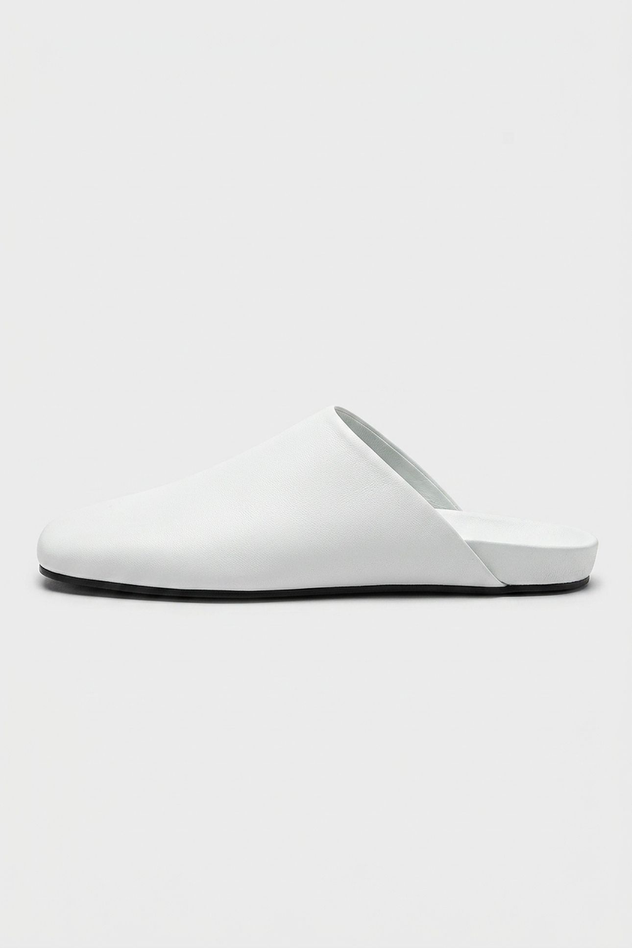 NIETTA FLAT MULE WHITE 2