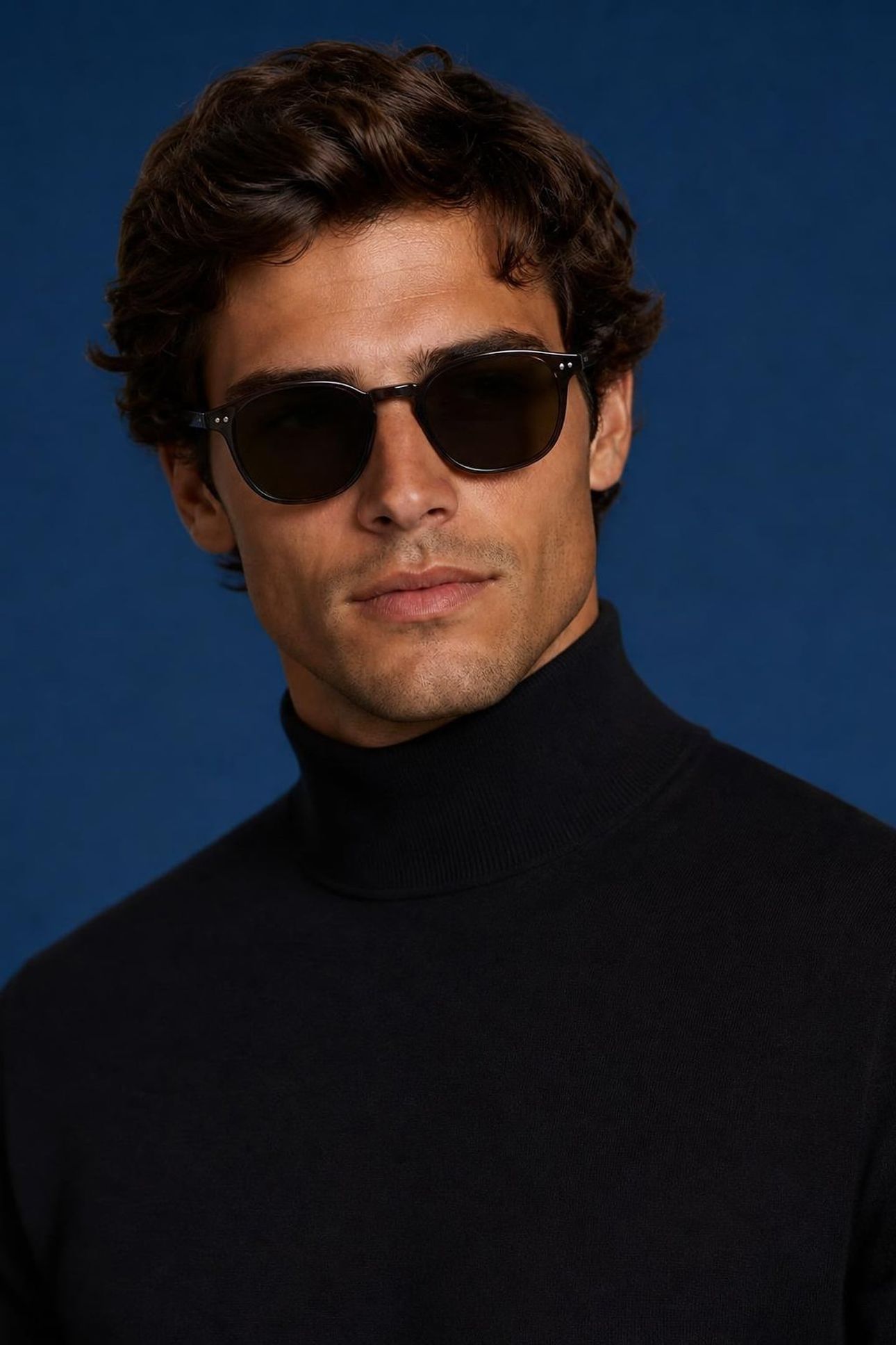 ROLL NECK SWEATER NAVY 6