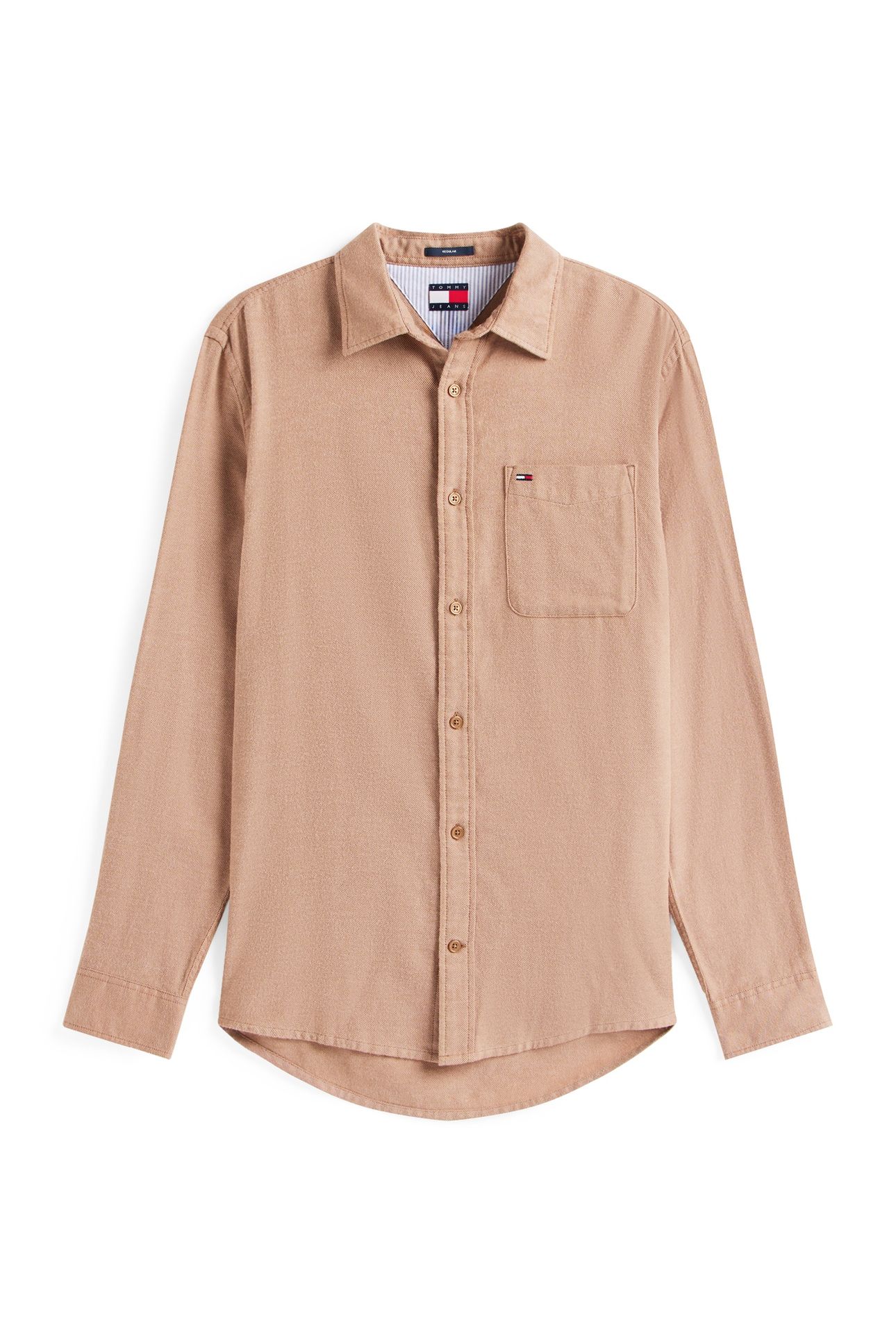TJM REG FLANNEL SHIRT PECAN NUT 4
