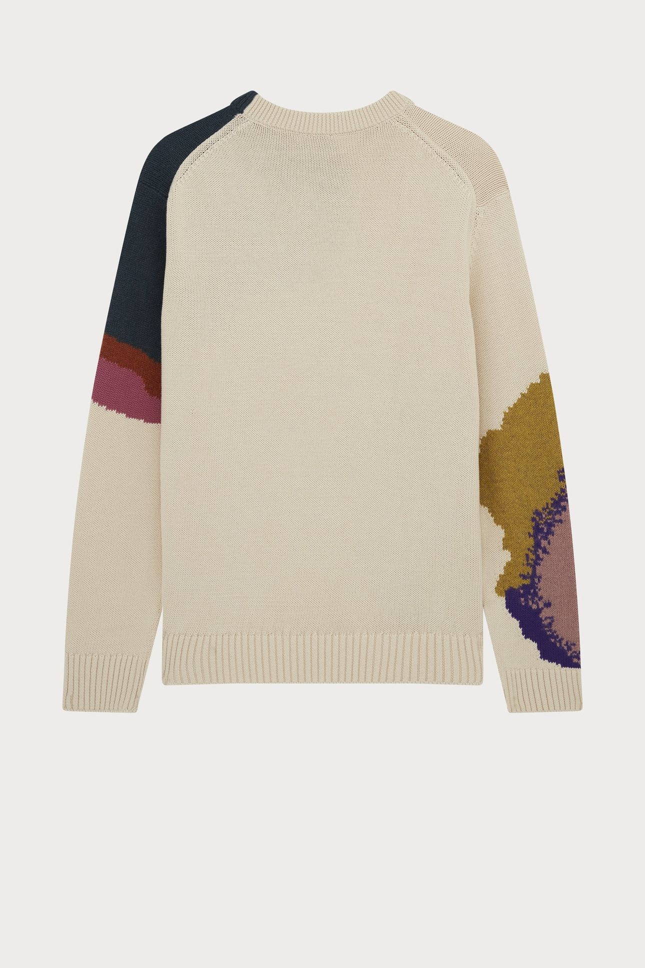 WOMENS KNITTED SWEATER CREW NECK IVORY 9
