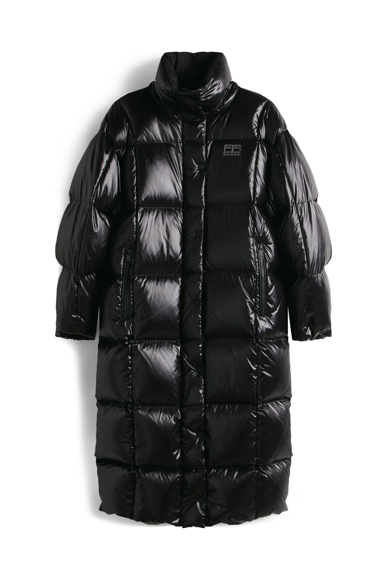 TJW ALASKA GRID SHNY COAT BLACK 4