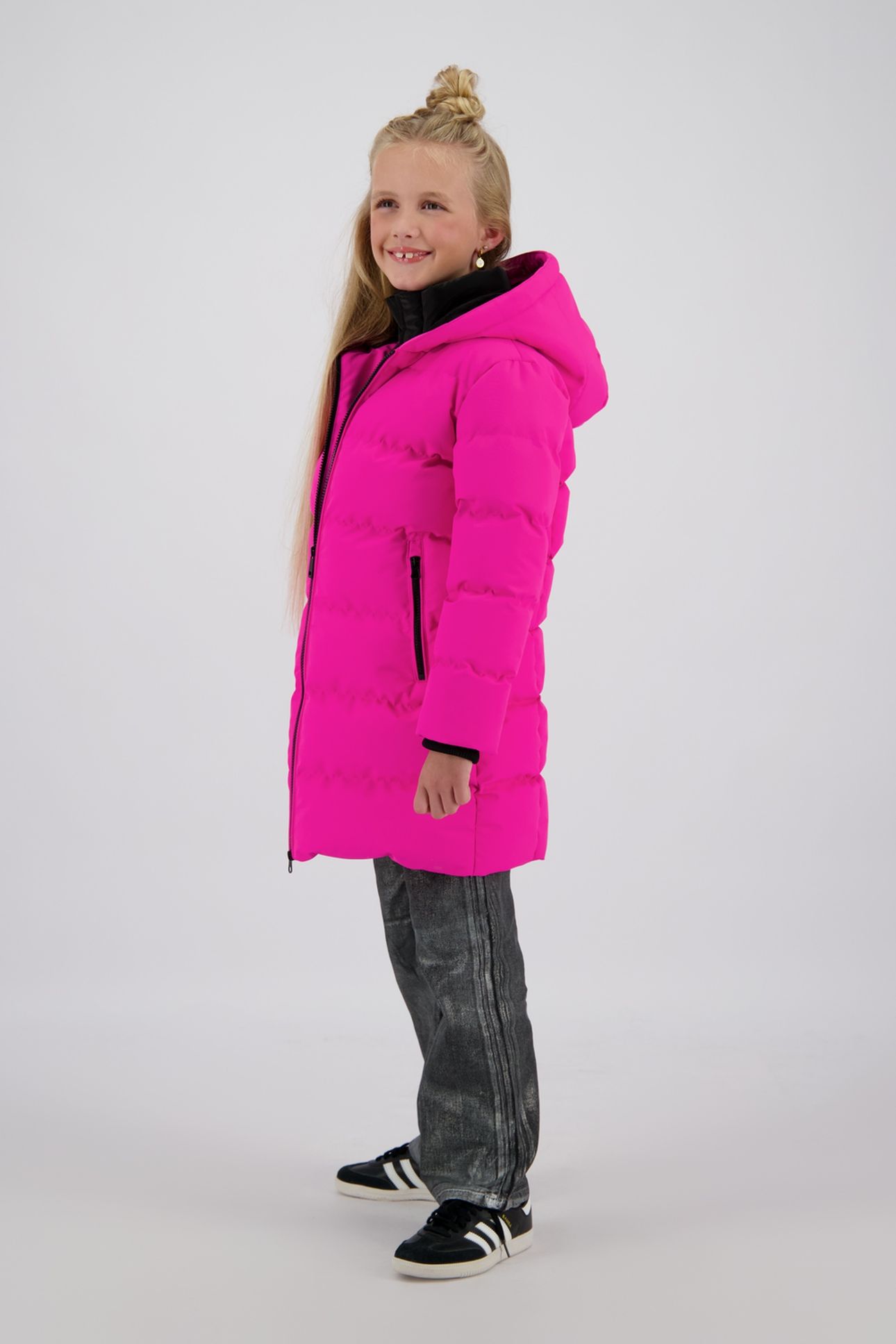 GIRLS TANJA JACKET OUTDOOR BRIGHT PINK 3