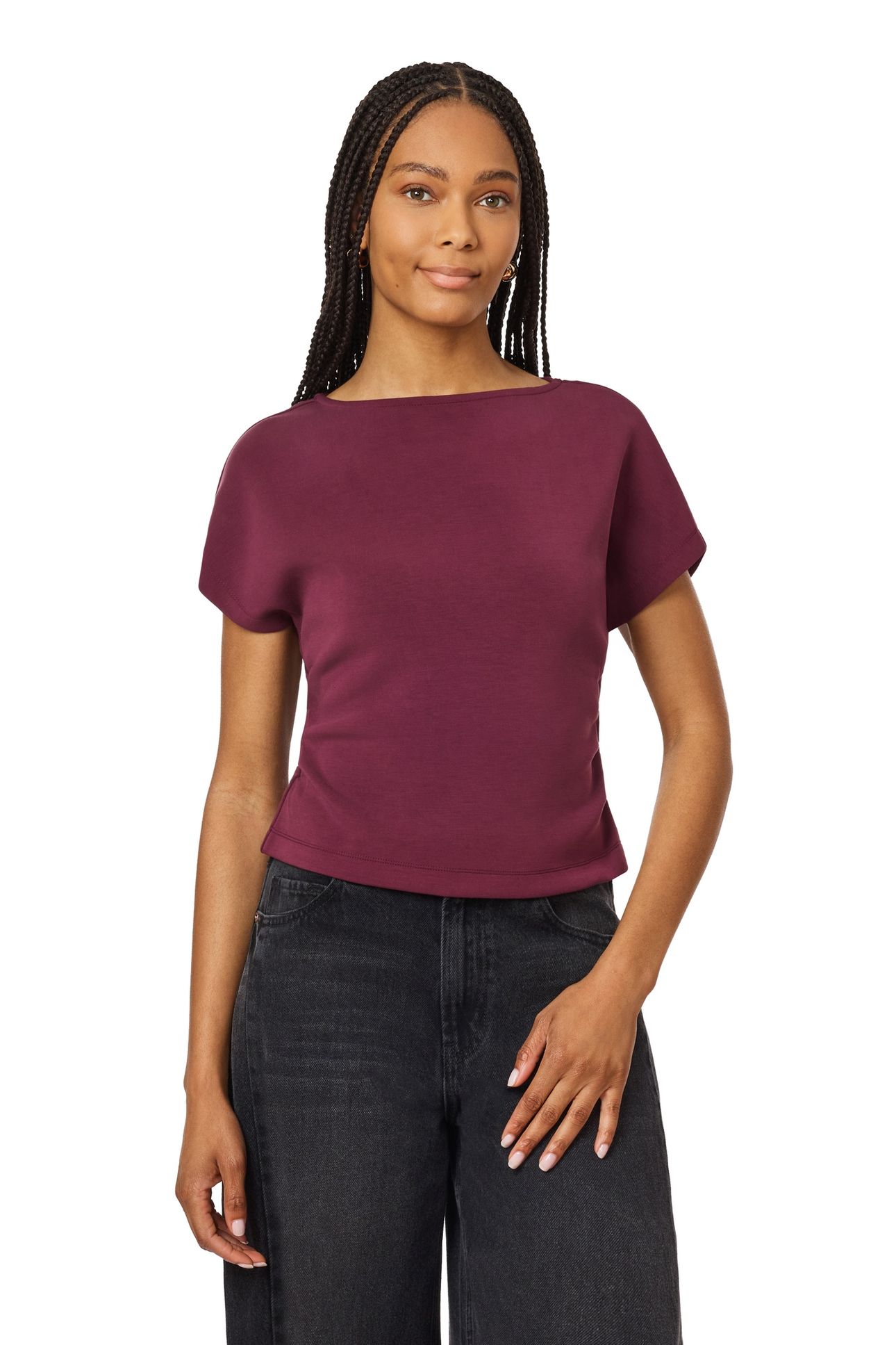 TEE WITH ROUCHED SIDE SEAM FIG 1
