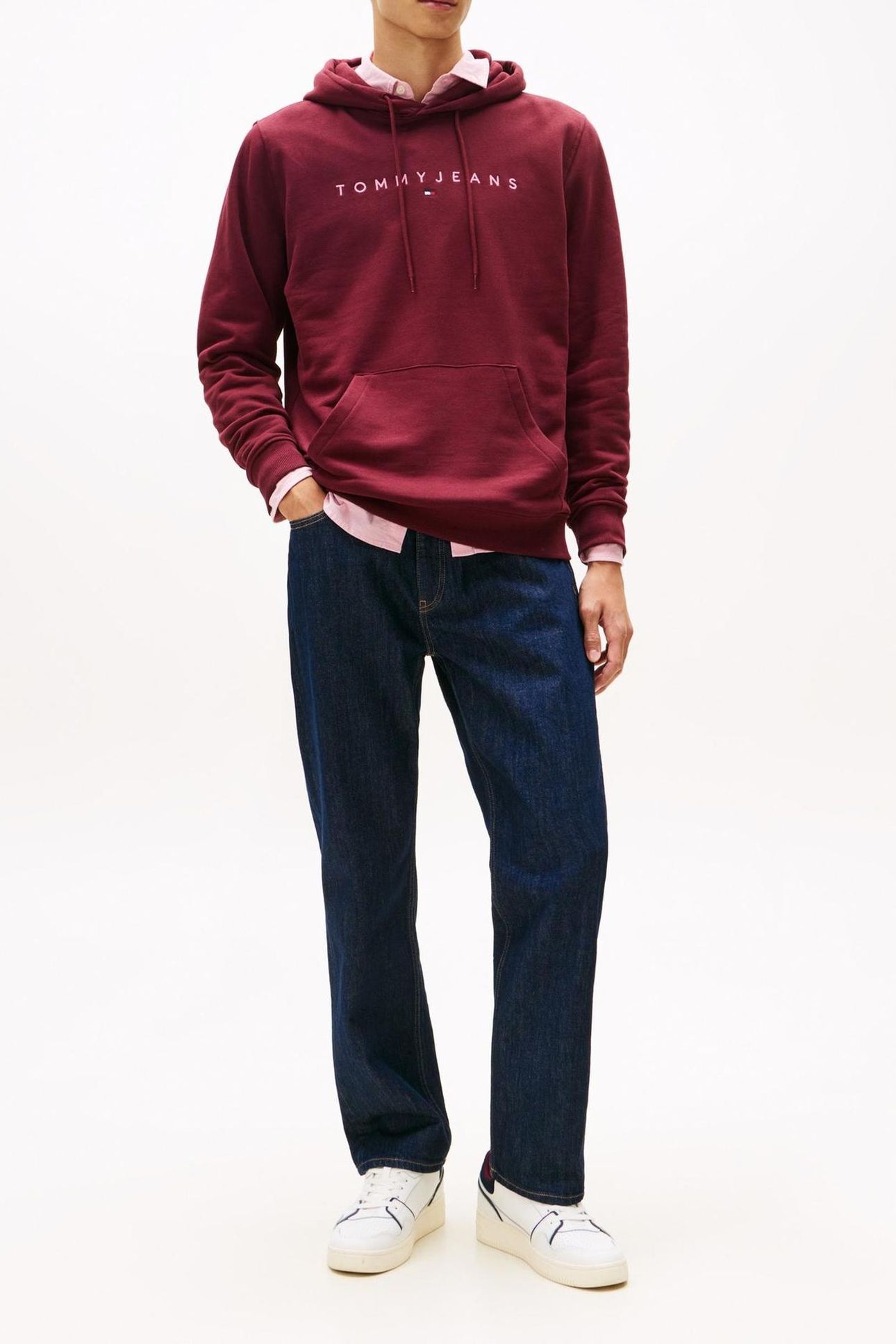 TJM REG LINEAR LOGO RED WINE MULTI 3