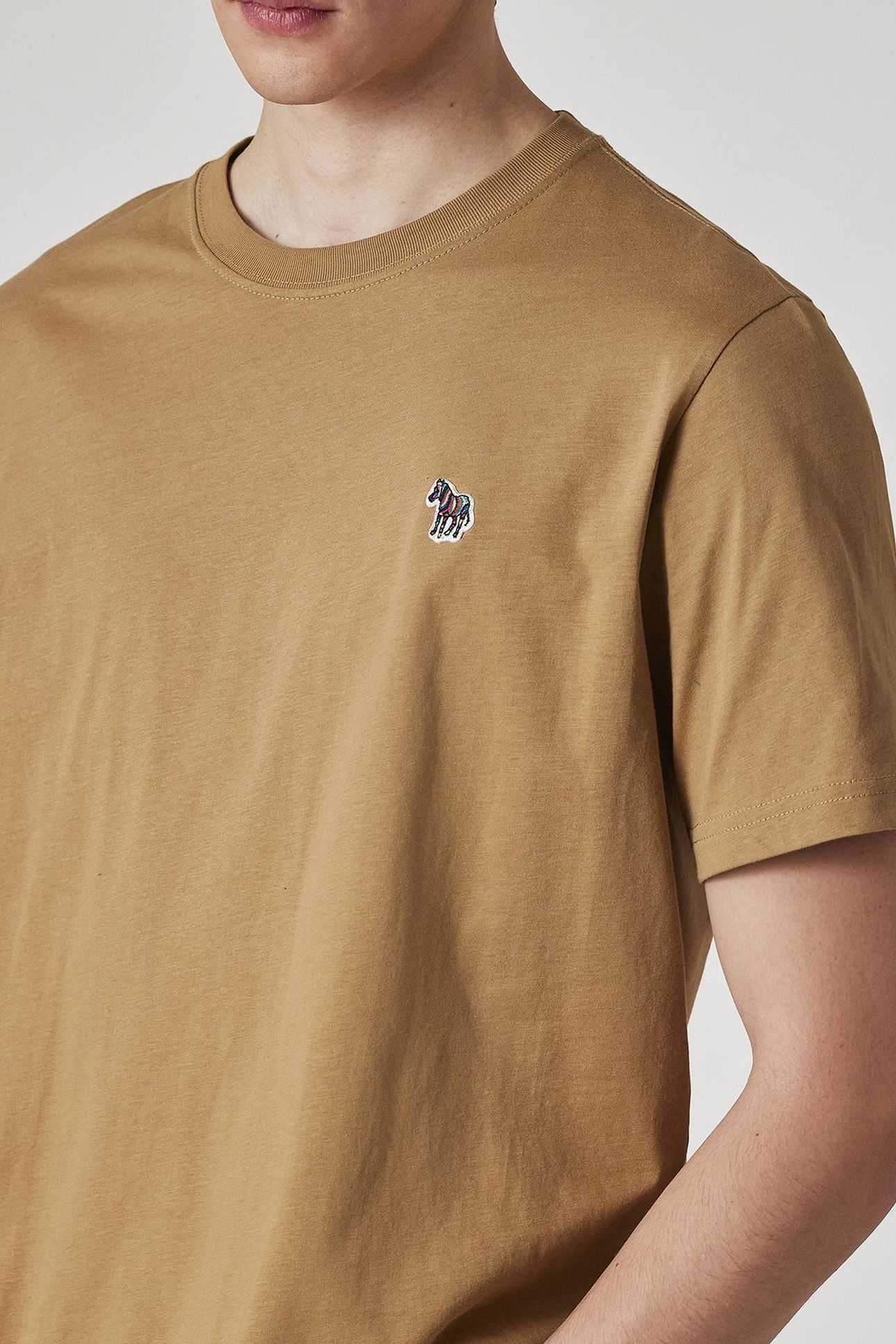MENS REG FIT SS TSHIRT ZEBRA CAMEL 6