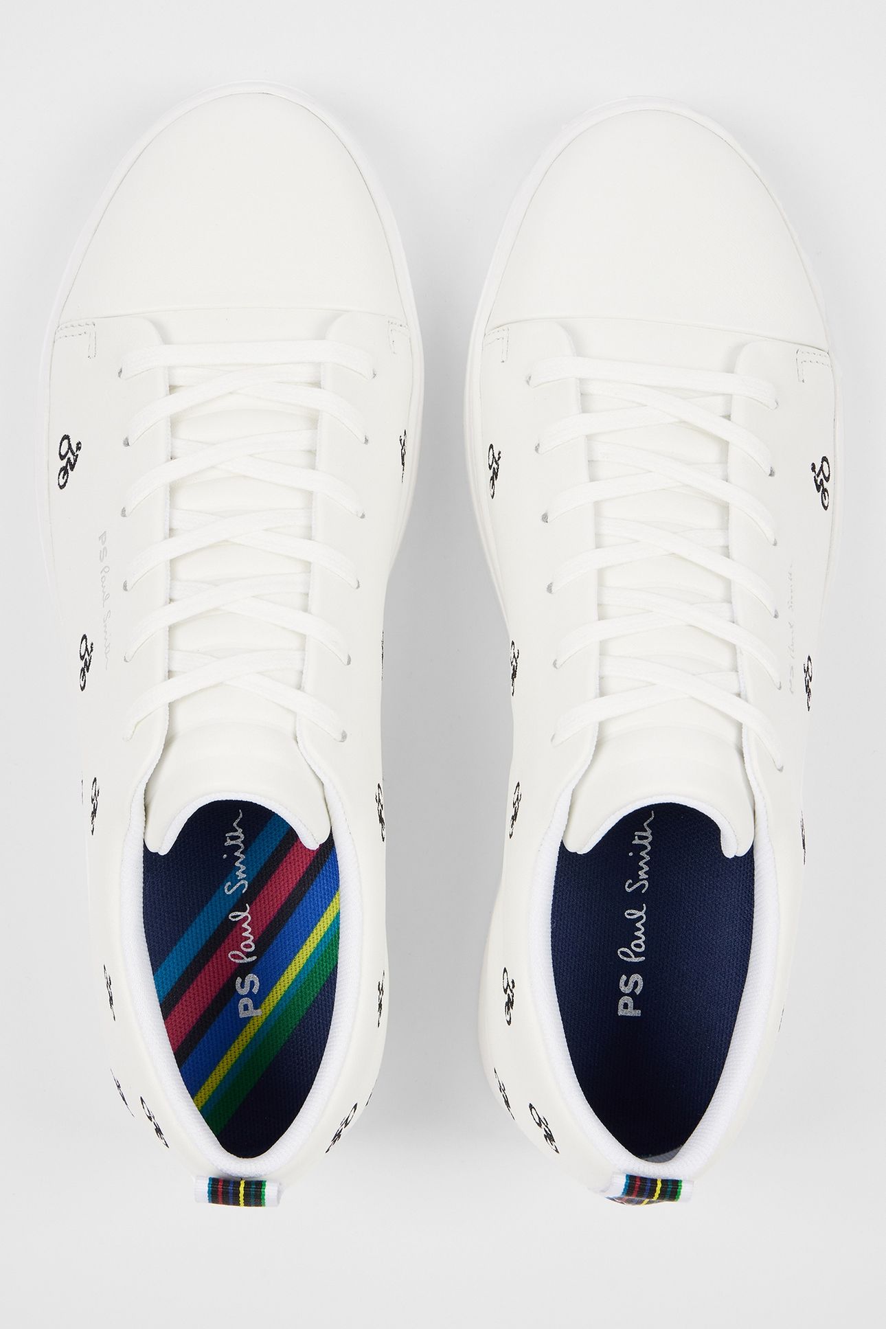 MENS SHOE LEE WHITE CYCLE EMBROIDERY WHITE 4
