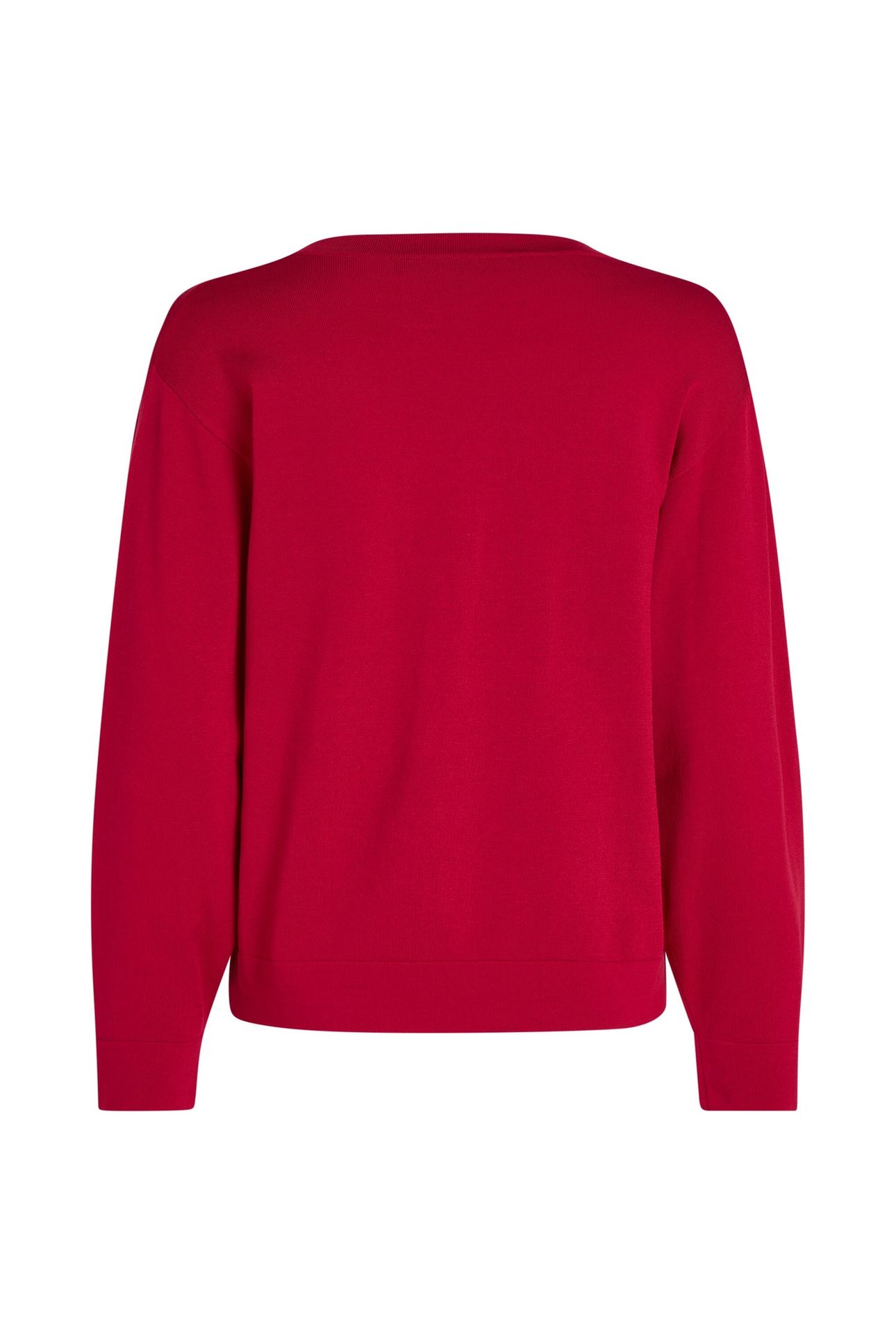LIGHT V-NECK KNIT SWEATER PERSIAN RED 5
