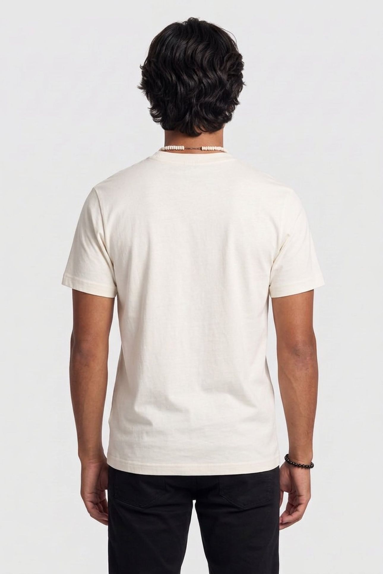 BRAND T-SHIRT WOOD COTTON WHITE 2