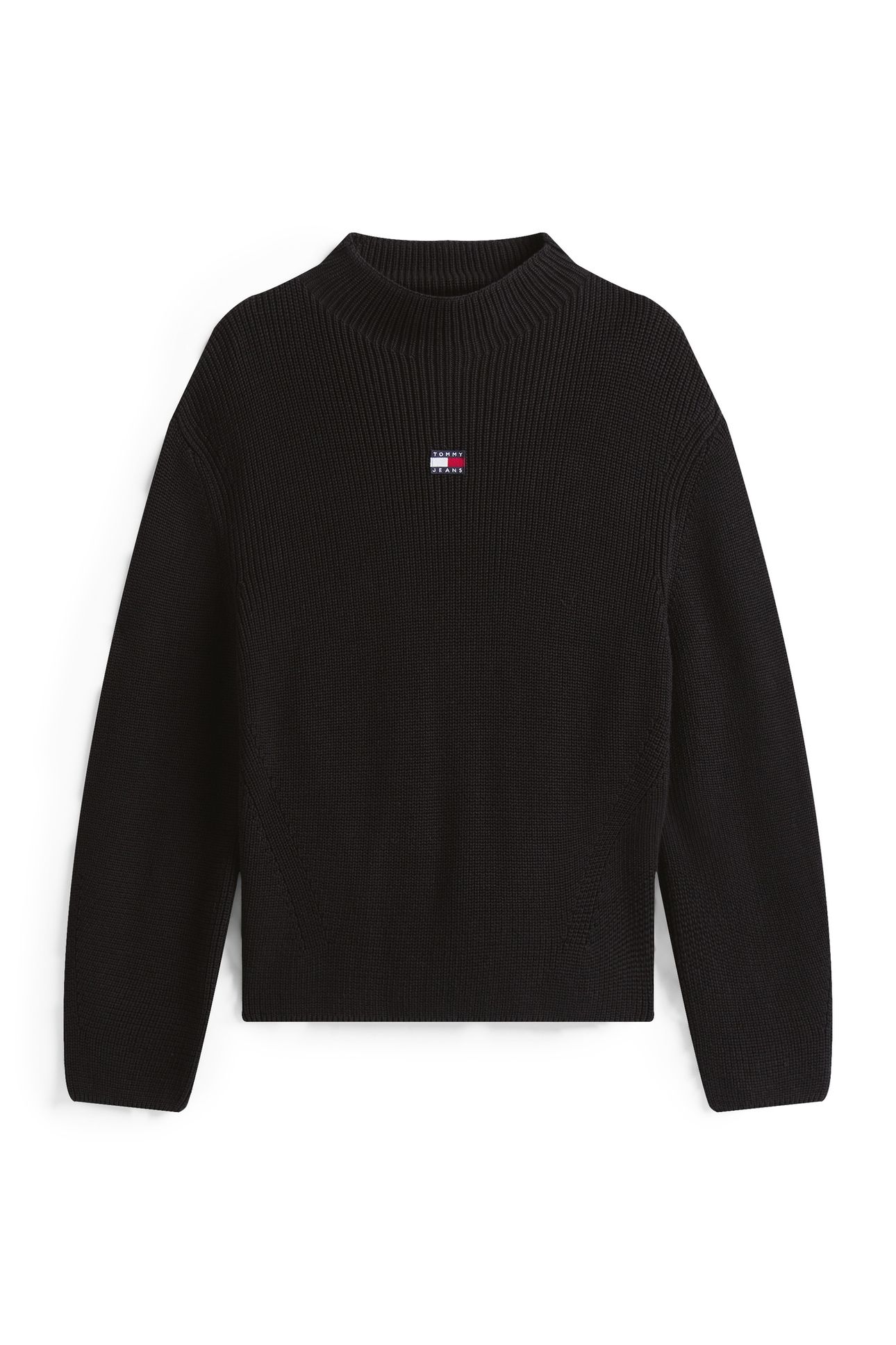 TJW MOCKNECK BADGE SWEATER BLACK 4