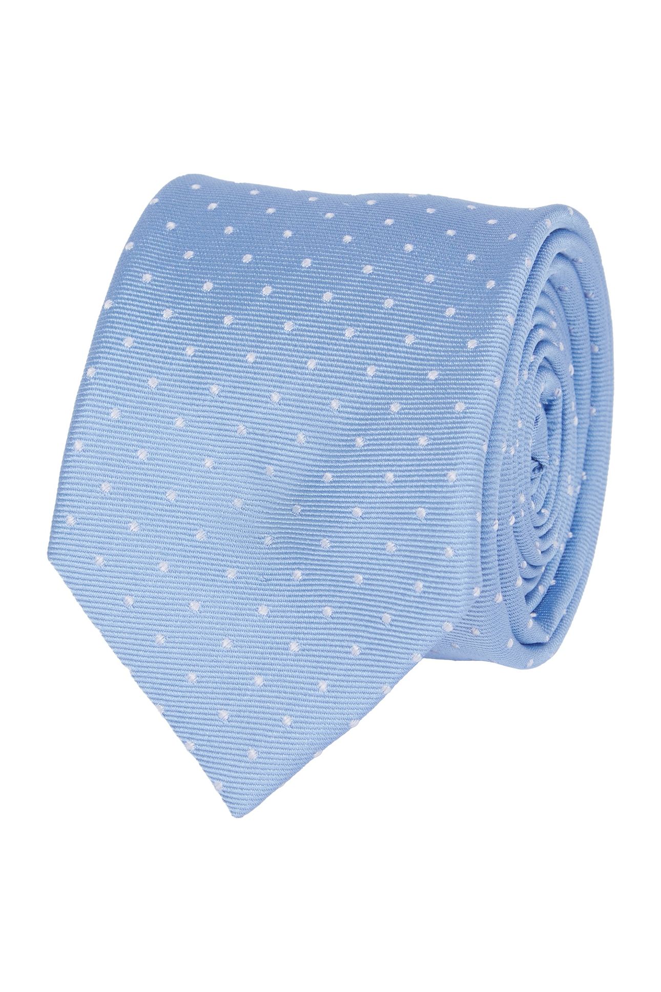MINIMAL DOT SILK TIE VISTA BLUE 2