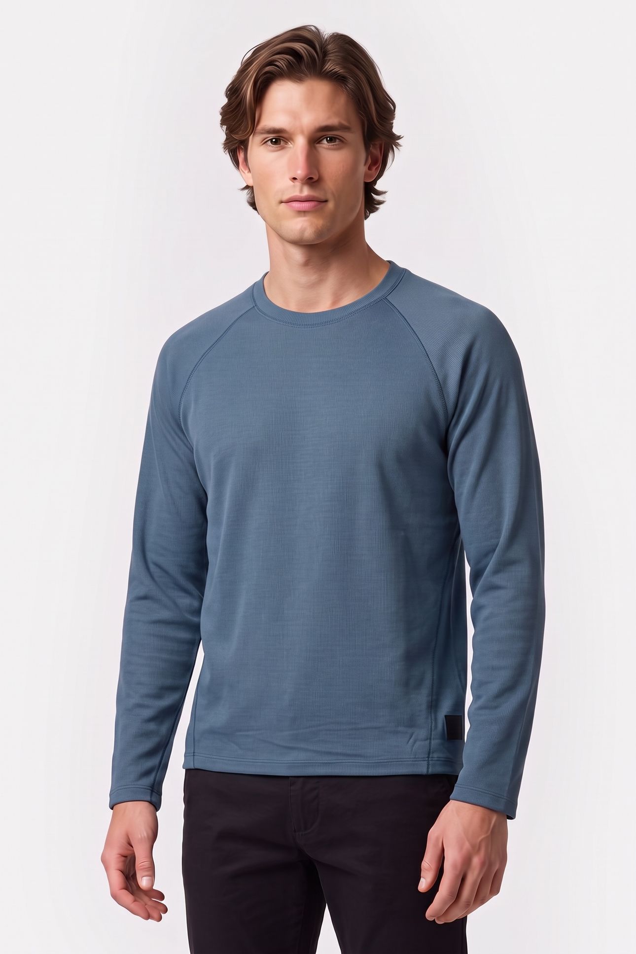 DAILY EASE LONG SLEEVE ALUMINIUM BLUE 1