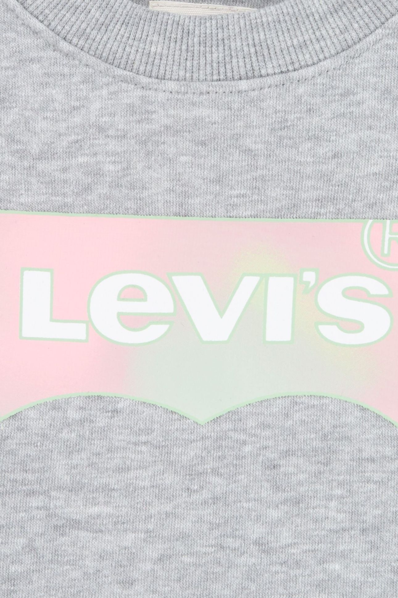 GIRLS CREWNECK SWEATSHIRT DRESS GRAY HEATHER 3