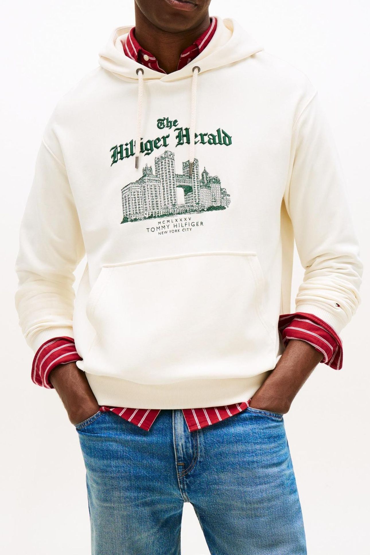 HERALD SKYLINE HOODY IVORY PETAL 3