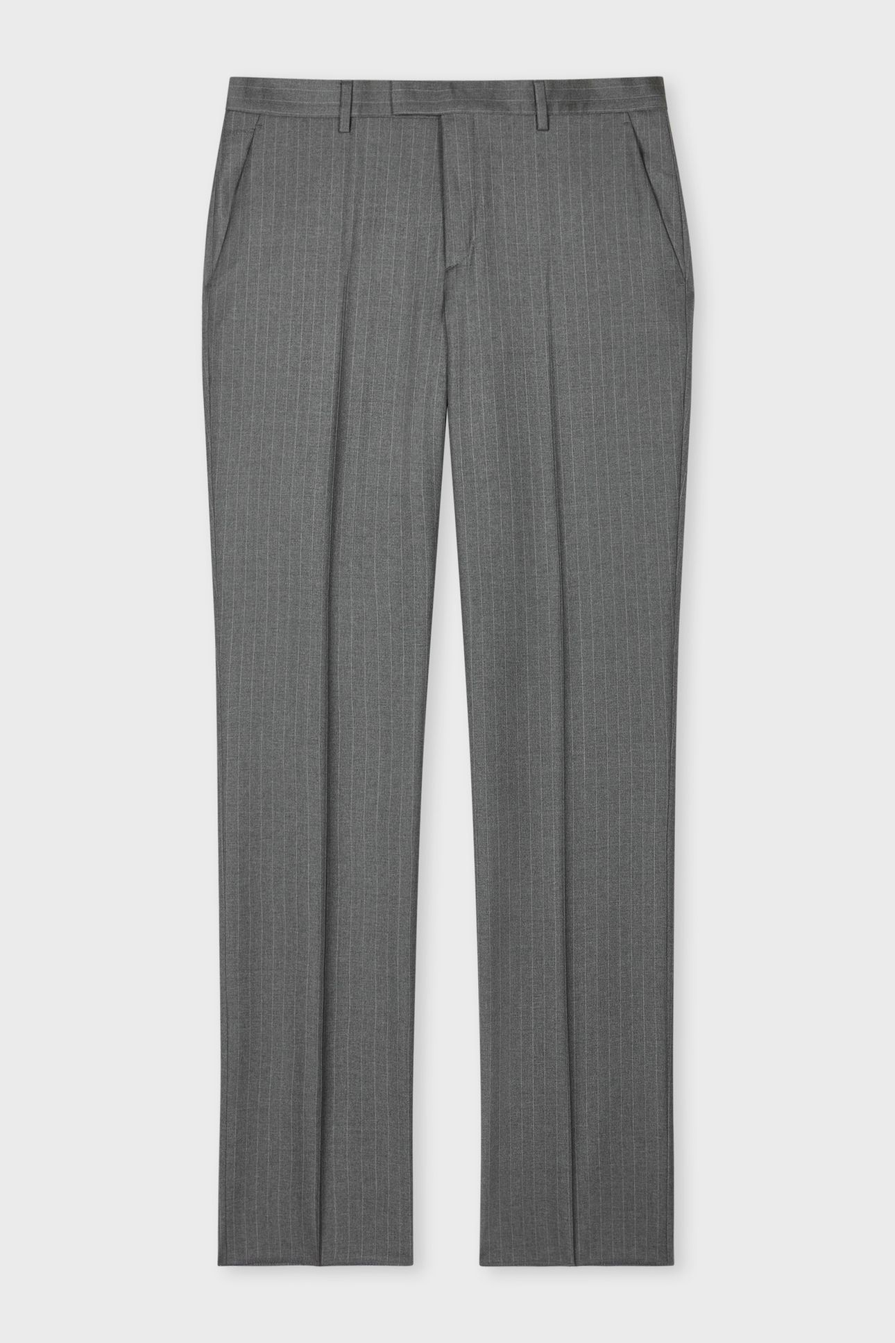 MENS SLIM FIT TROUSER GREY MELANGE 6