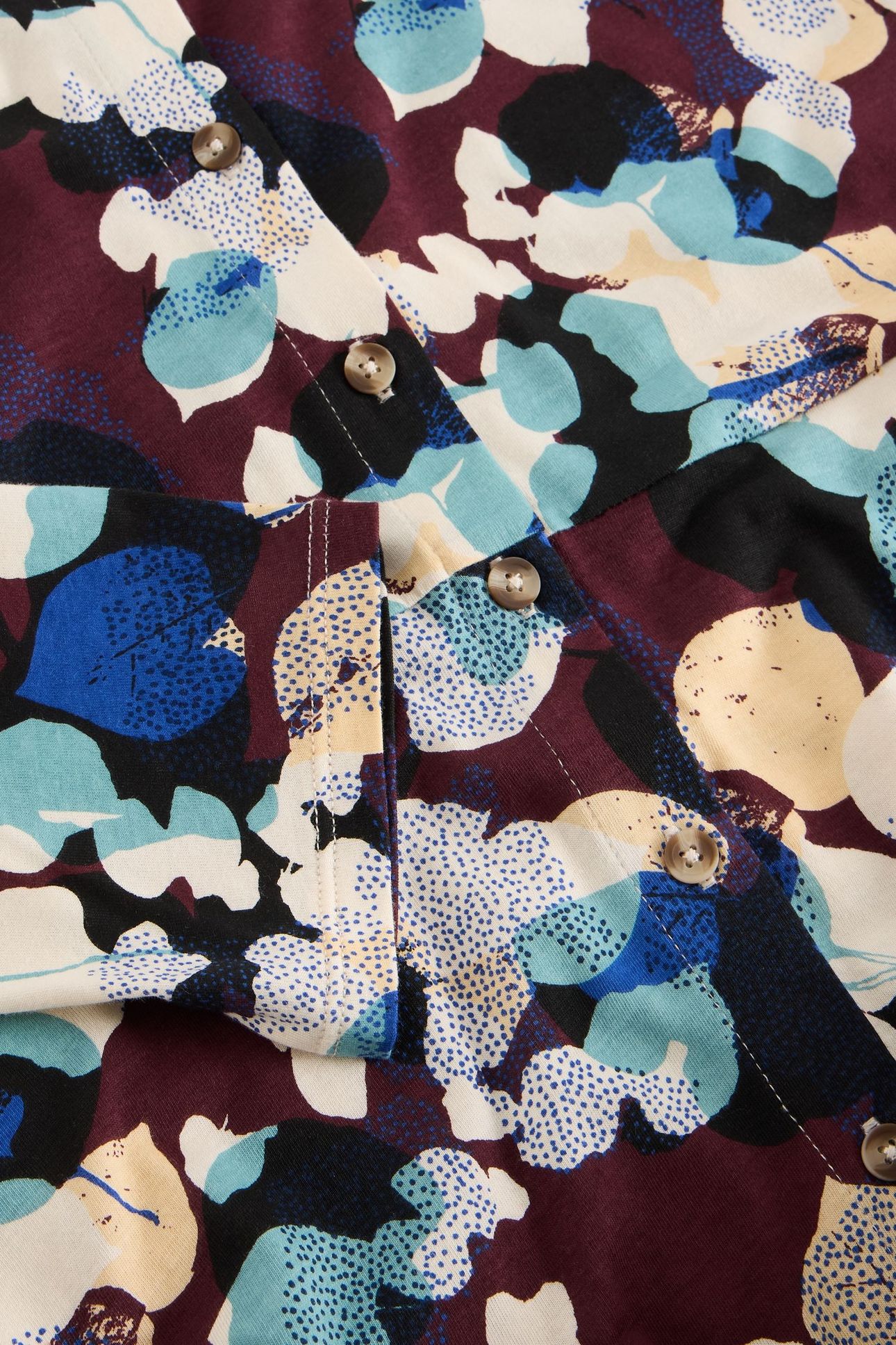 RUA JERSEY SHIRT DRESS PLUM MULTI 6