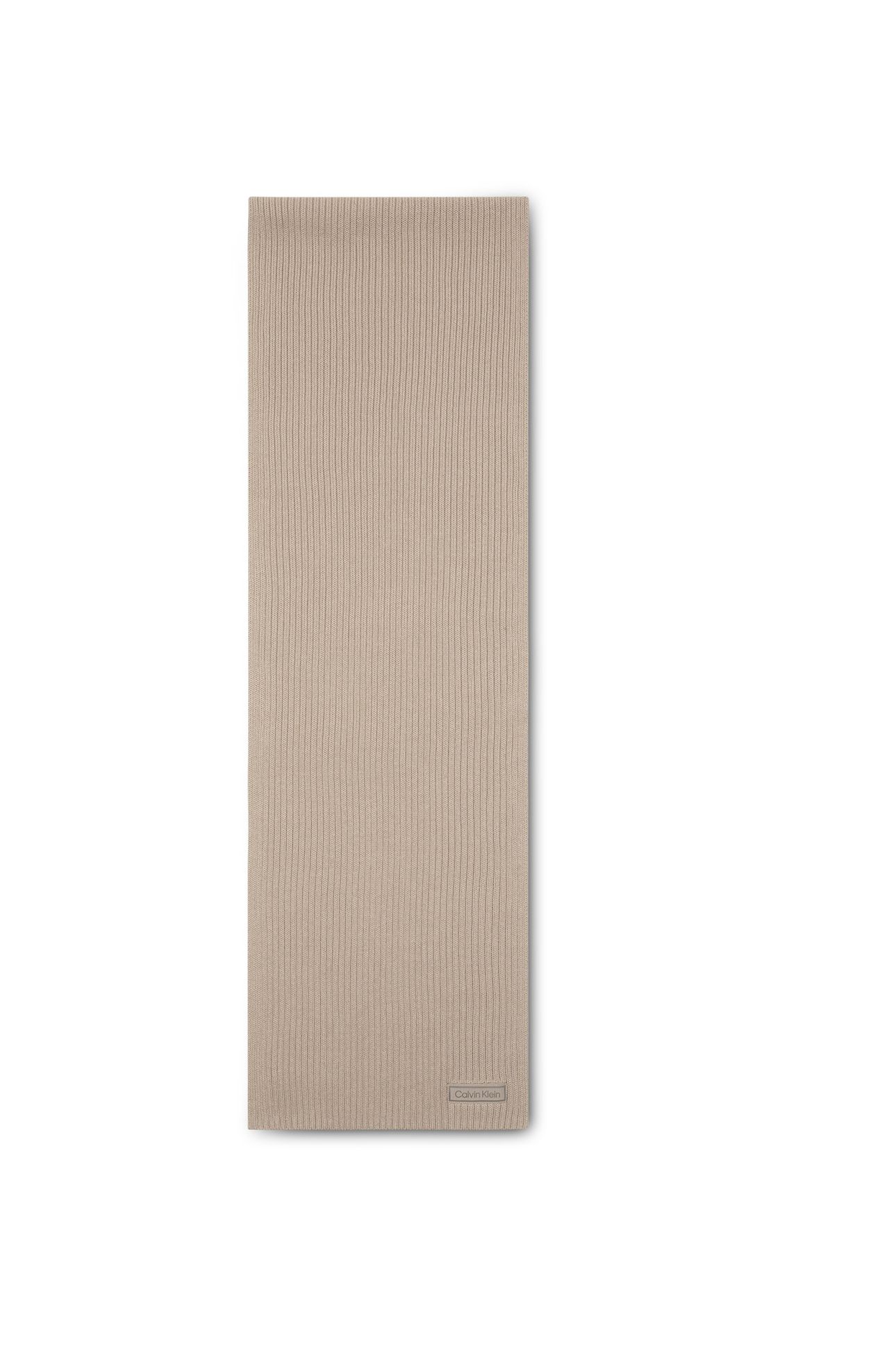 PATCH CHUNKY RIB COTTON SCARF CHATEAU GRAY 1
