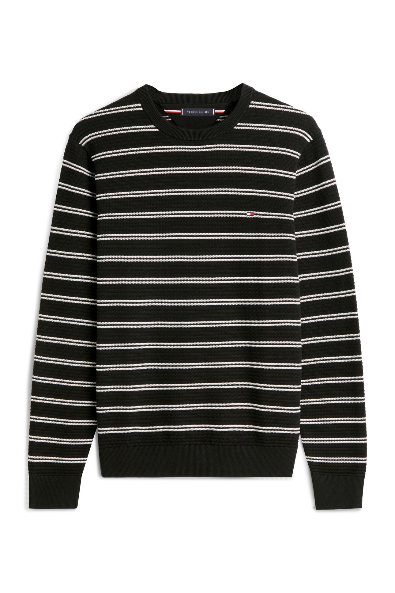SEASONAL STRUCTURE CREW BLACK/IVORY PETAL 4