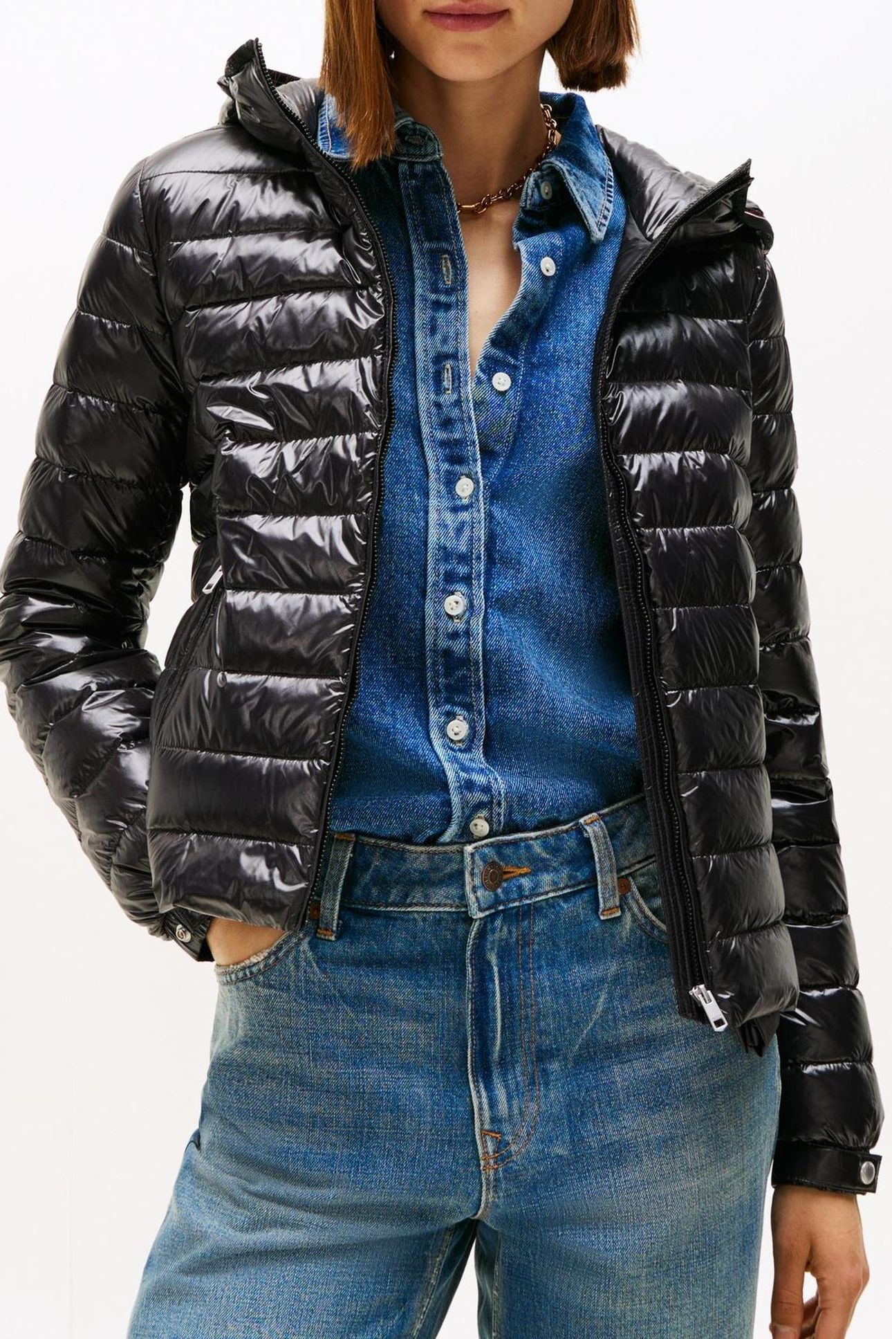 UL DOWN REG HOODED JACKET BLACK 4