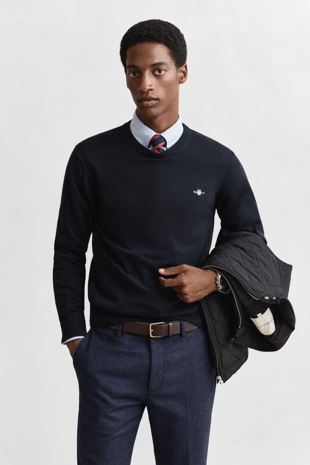 CLASSIC COTTON C-NECK EVENING BLUE 1