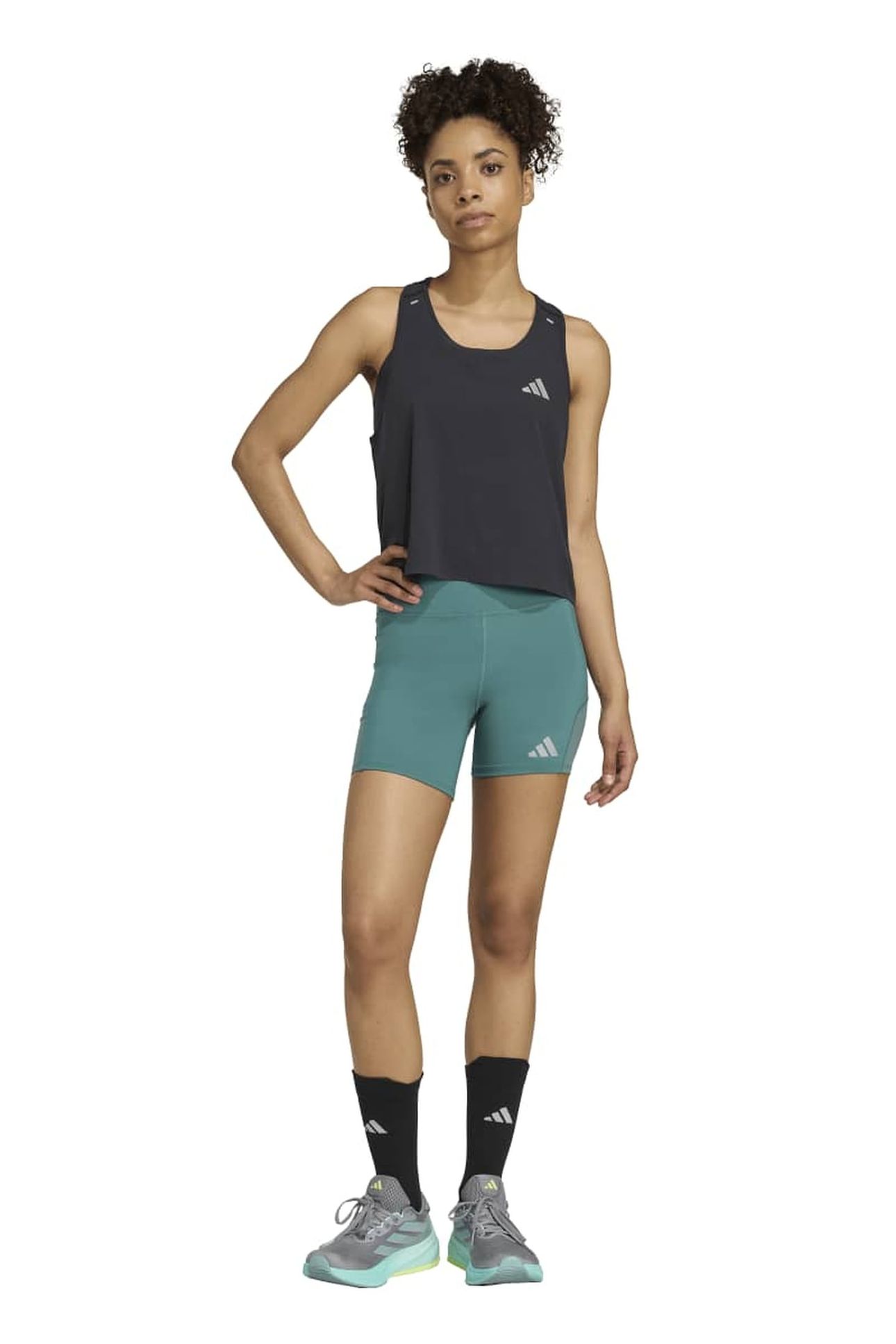 ADI365 SHORT LEGGINGS PRELOVED TEAL 1