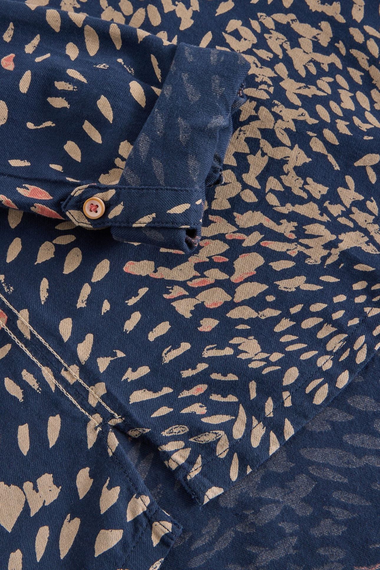 SOPHIE ORGANIC COTTON SHIRT NAVY PRINT 6