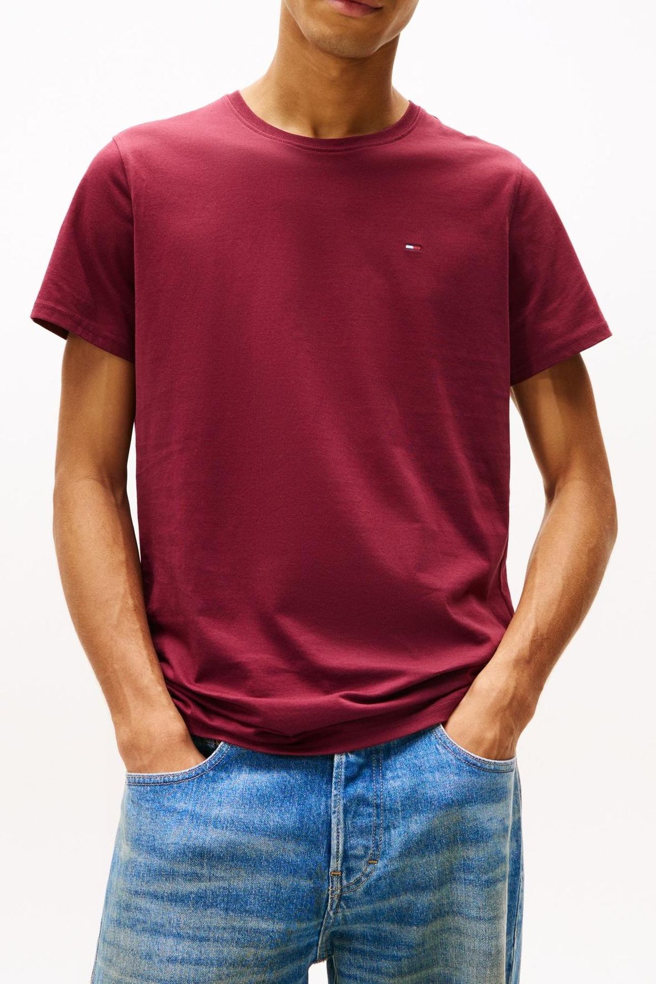 TJM XSLIM JERSEY TEE RED WINE 1