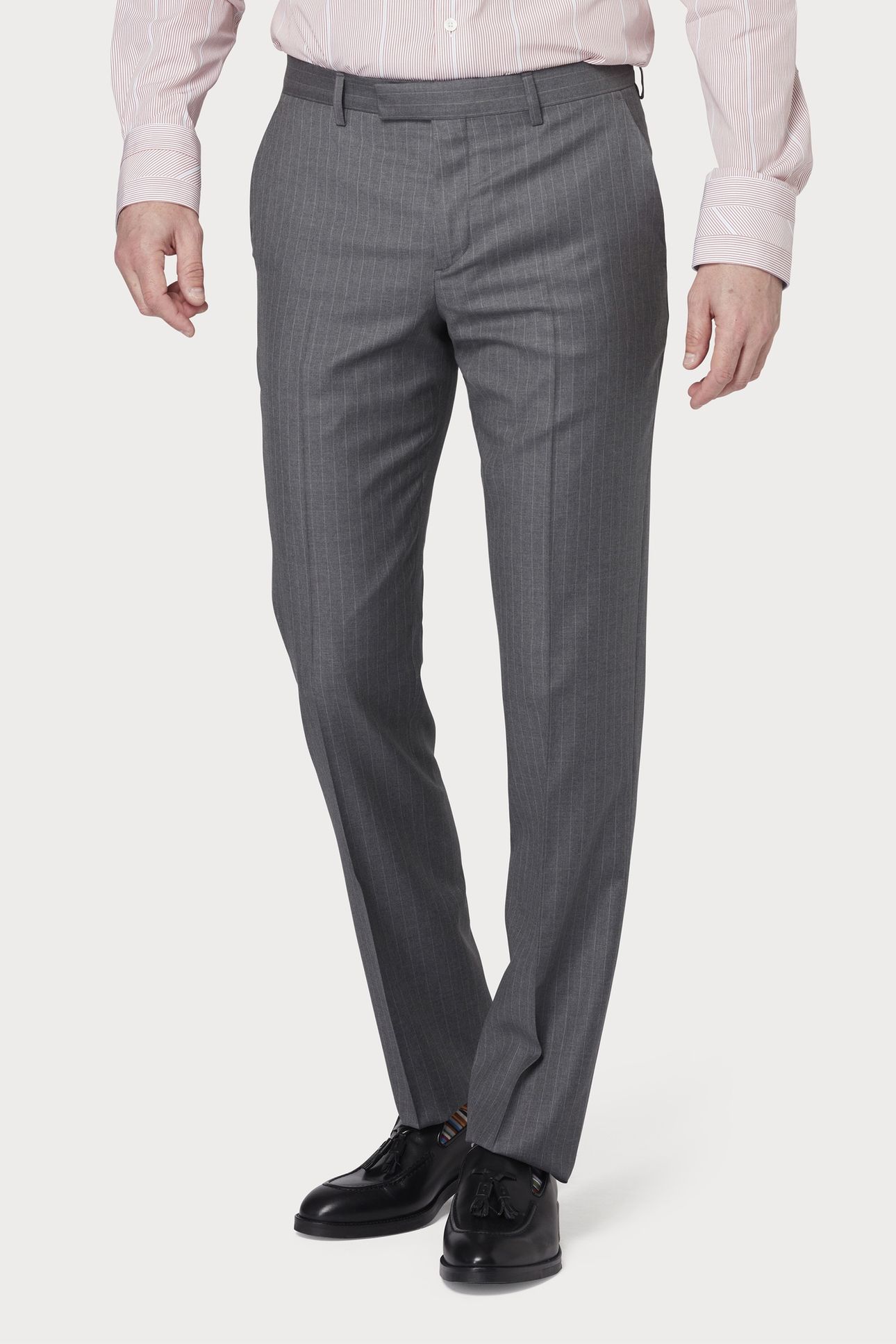 MENS SLIM FIT TROUSER GREY MELANGE 3