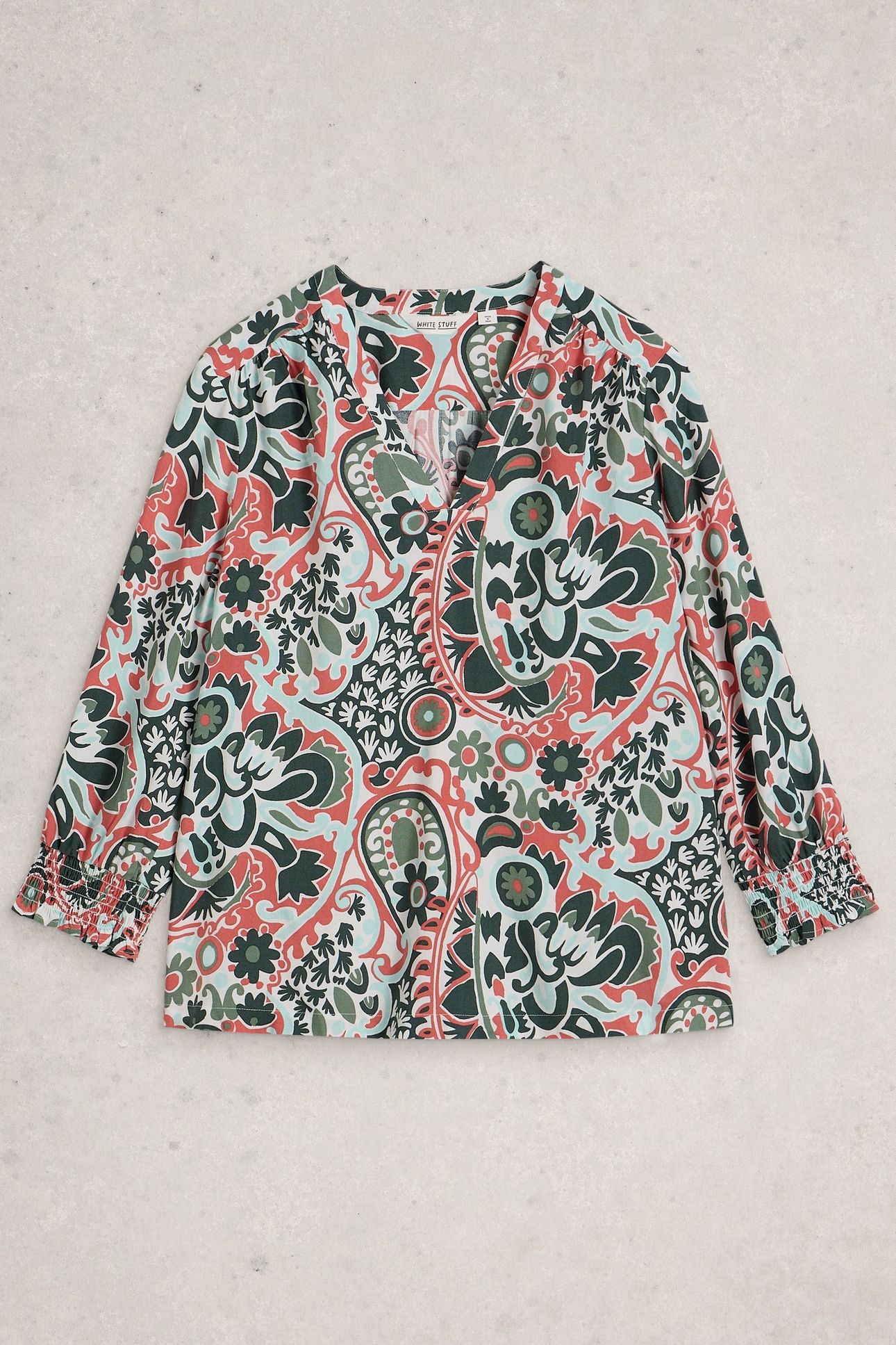 ELSA TOP IVORY MULTI 1