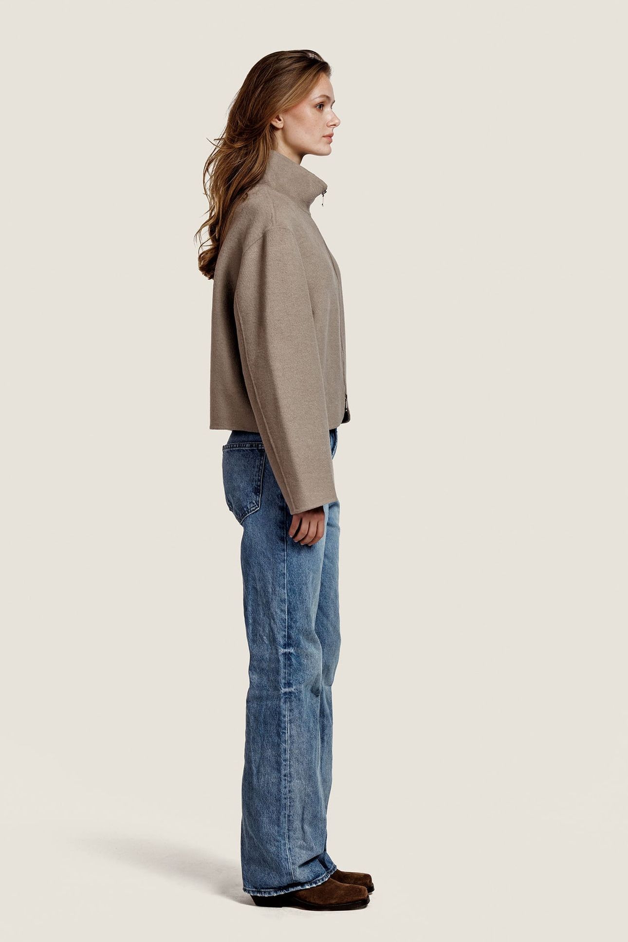 GIANNA WOOL JACKET DRIZZLE 1