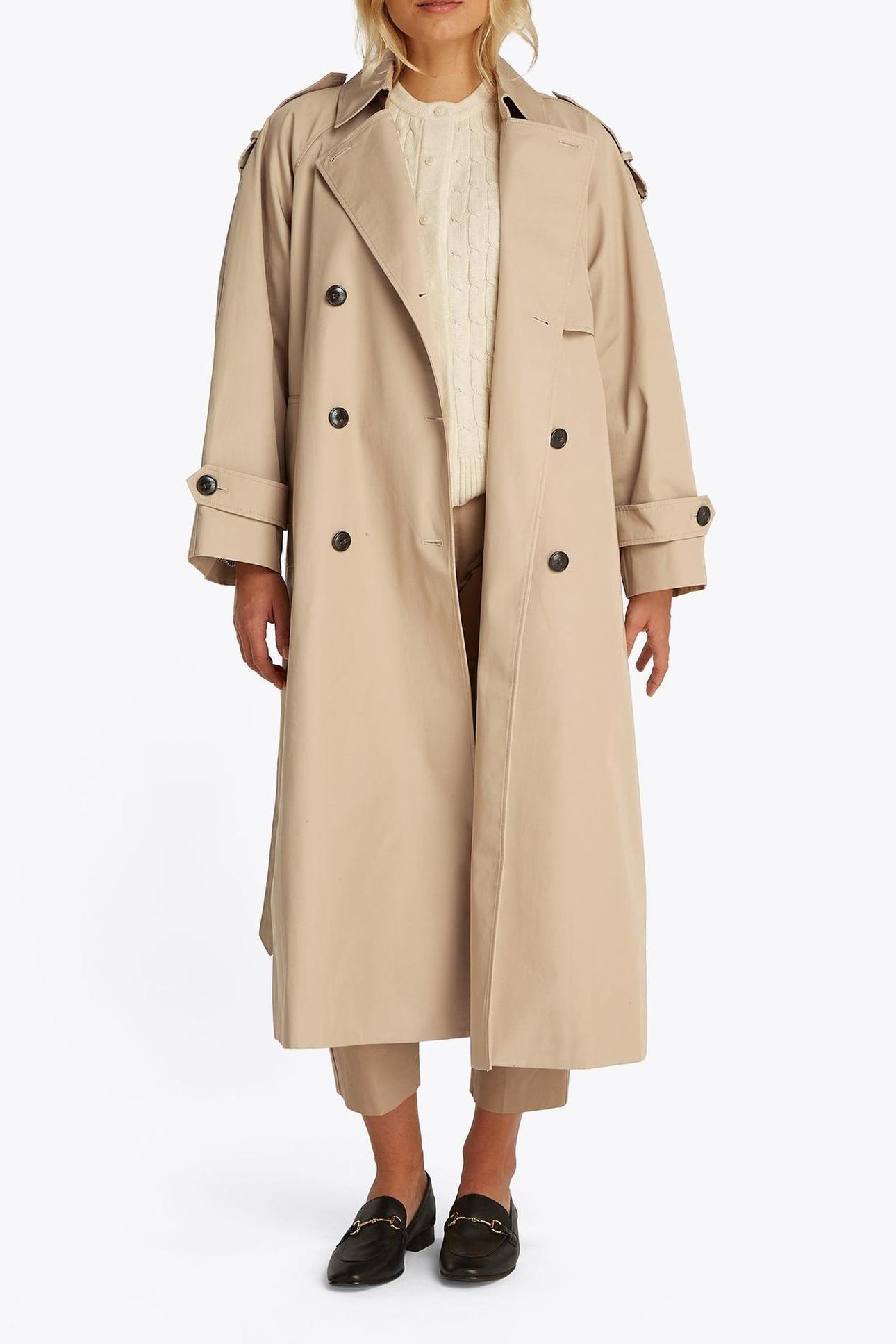 OVERSIZED TRENCH COAT BEIGE 1