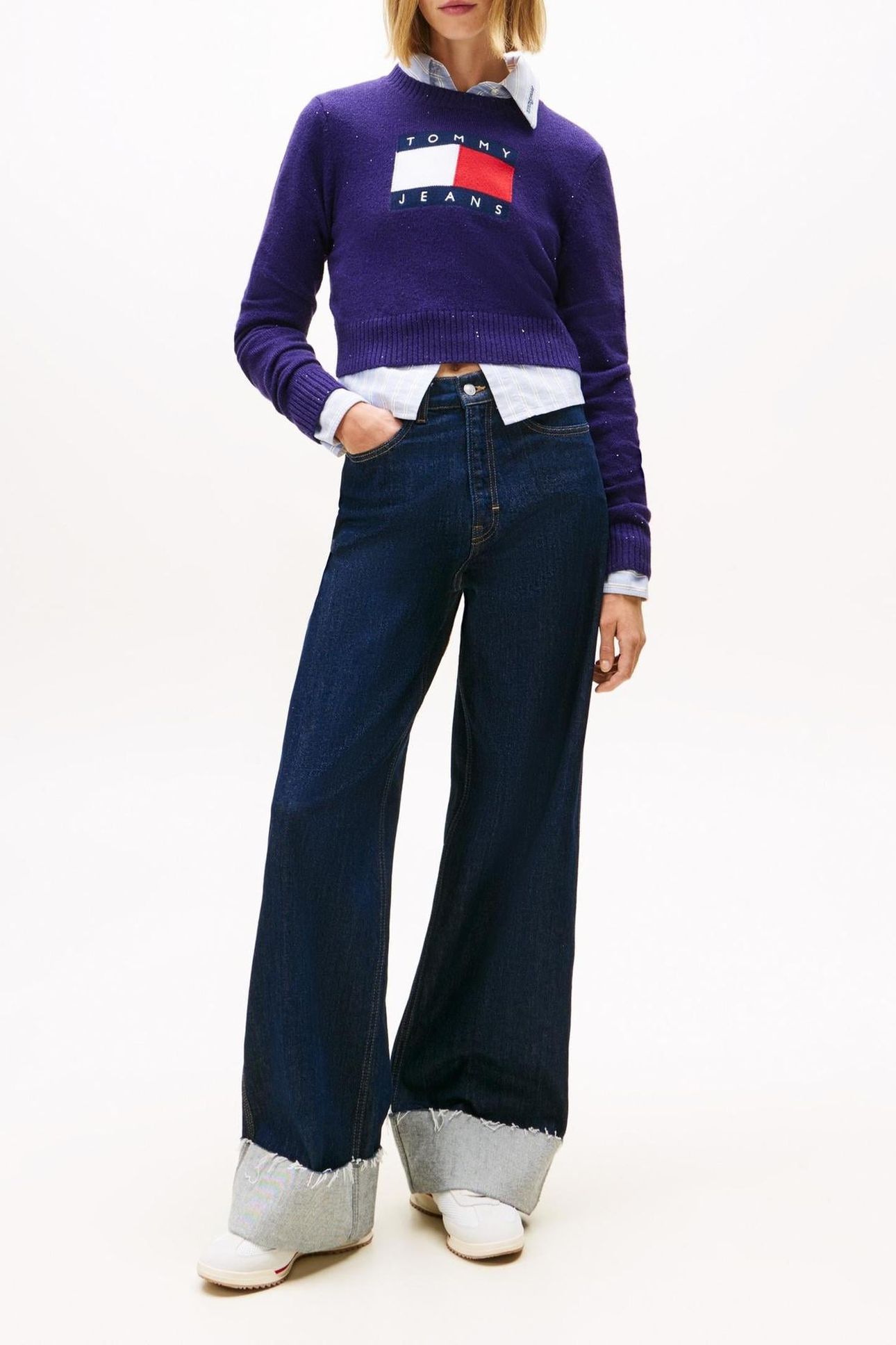 TJW SPARKLE FLAG SWEATER NOCTURNAL PURPLE 3