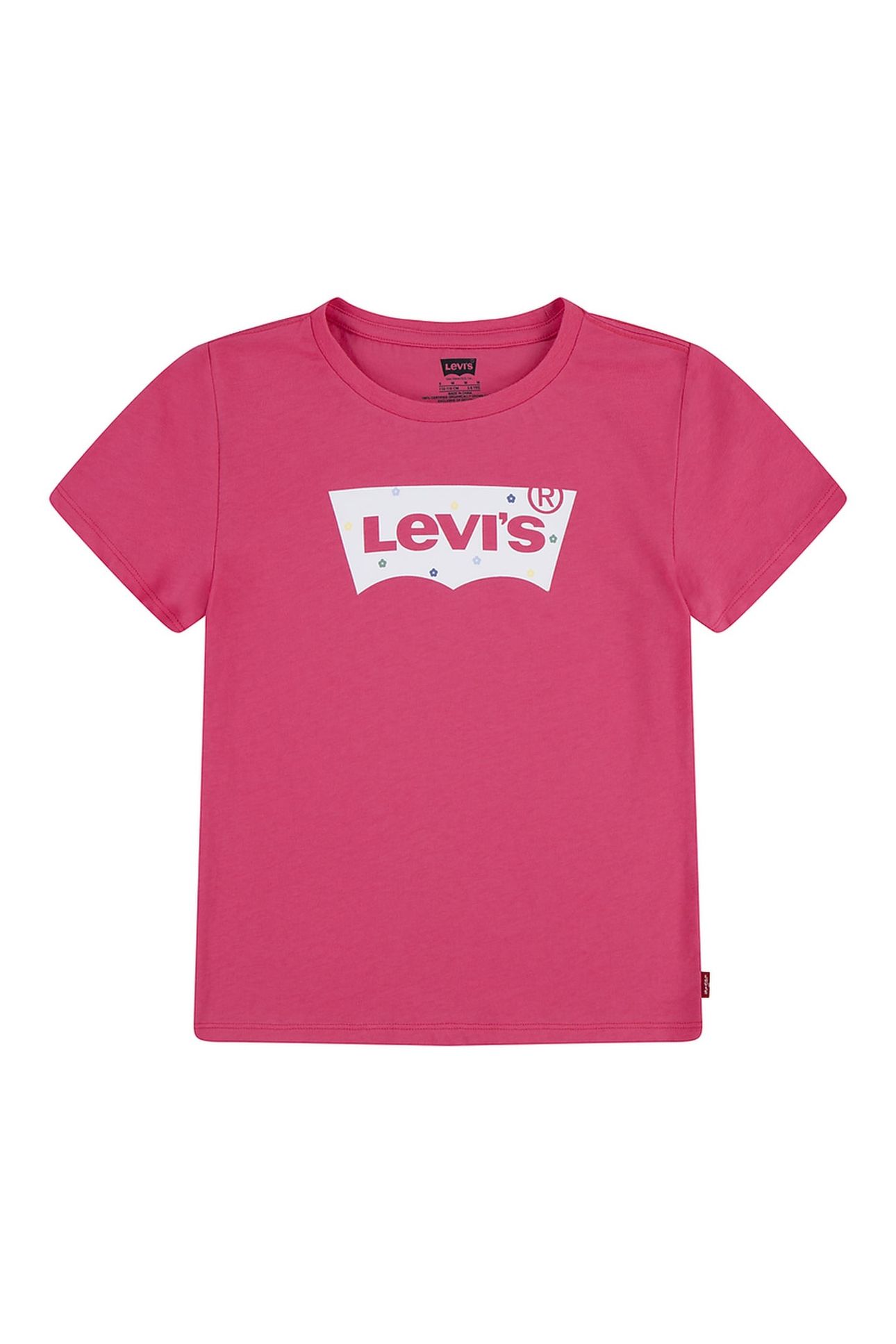 GIRLS MULTI DAISY BATWING TEE HONEYSUCKLELEVIS 1