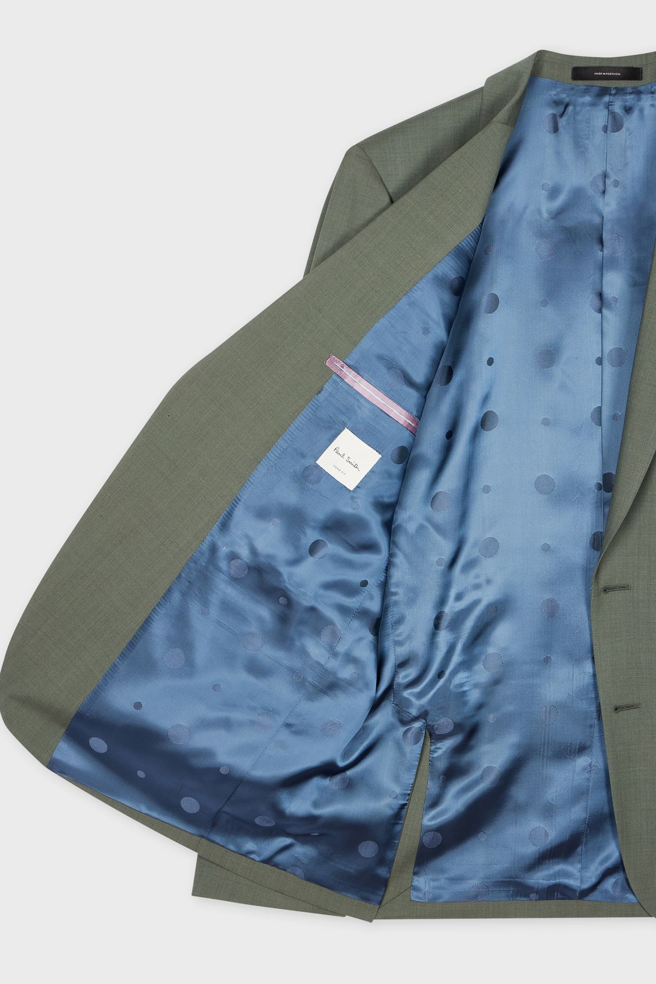 MENS TAILORED FIT 2 BUTTON SUIT PETROL GREEN 6