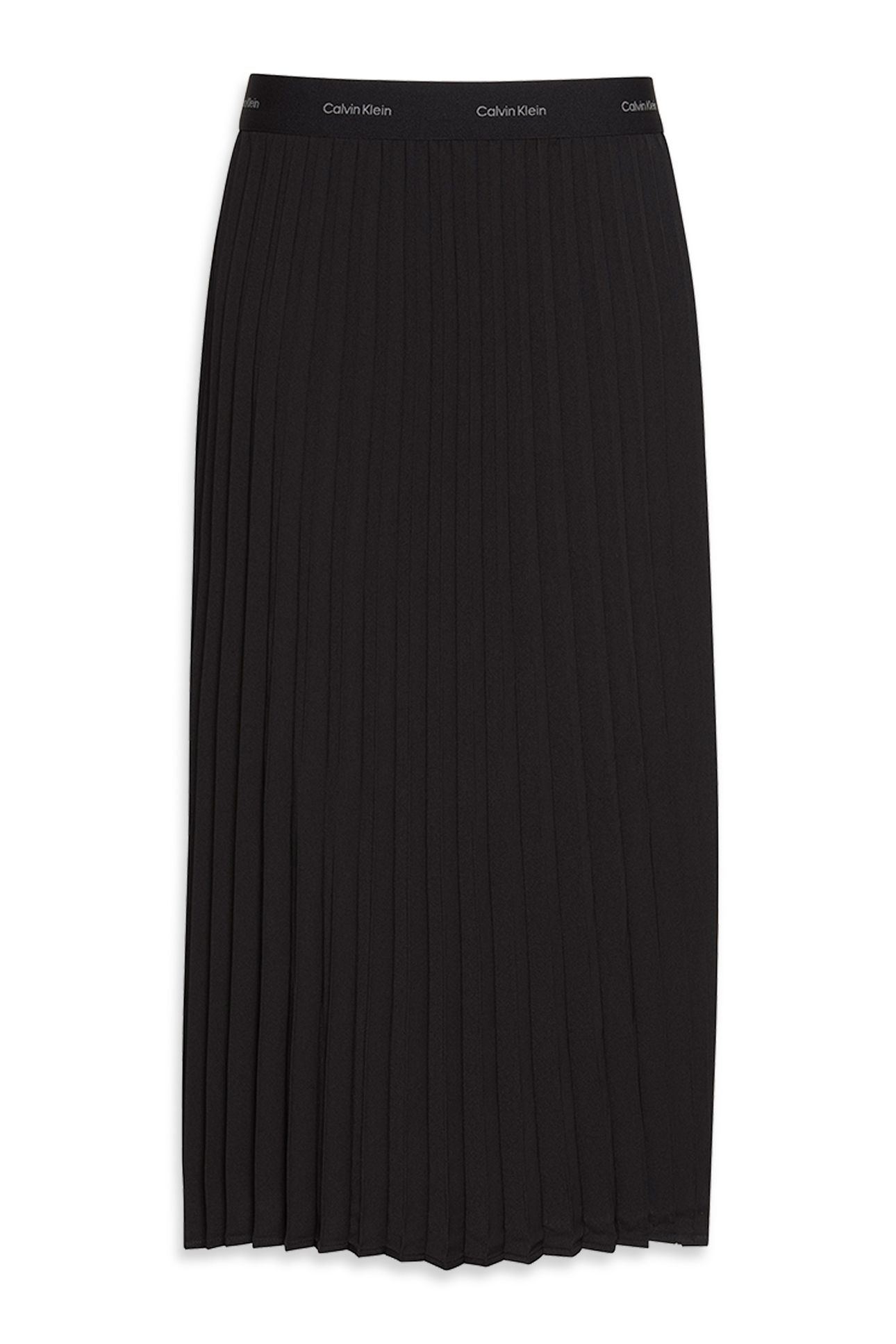 PLEATED CREPE MIDI SKIRT BLACK 3