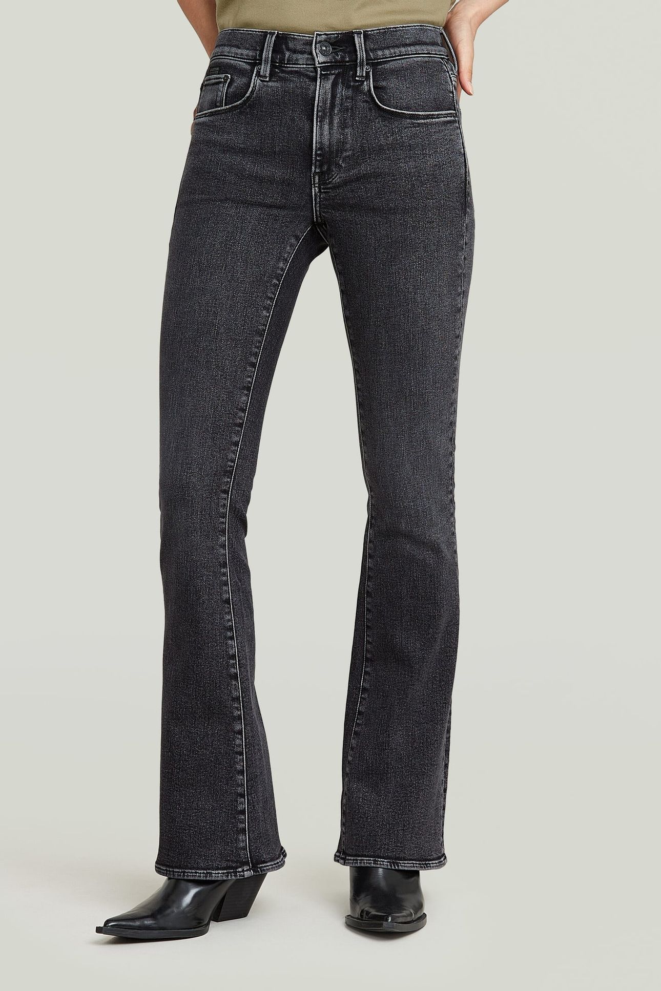 3301 FLARE DARK GREY 1