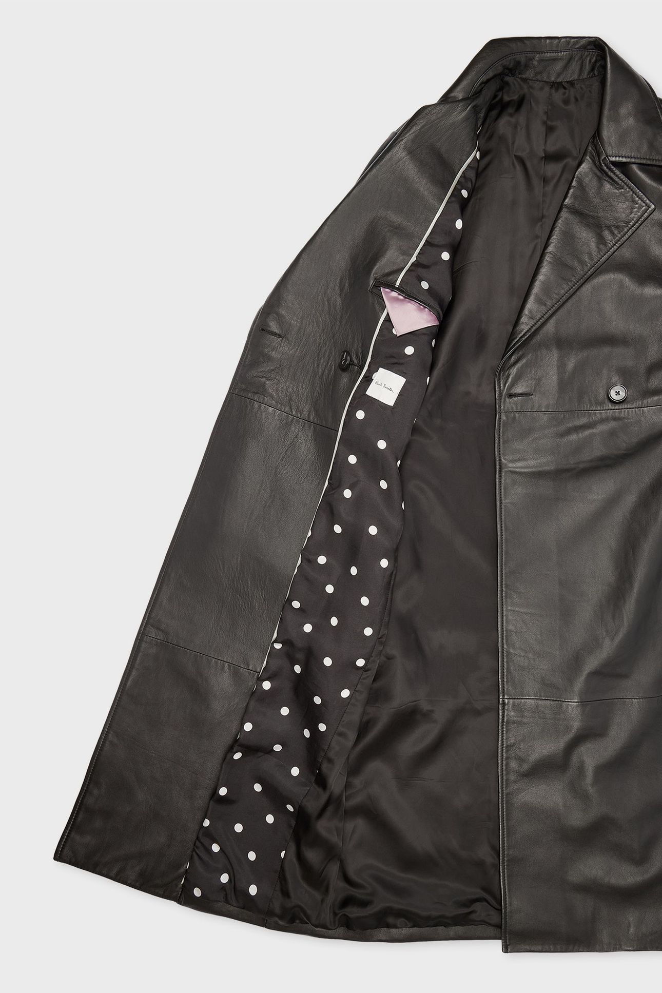 WOMENS COAT LEATHER BLACK 9