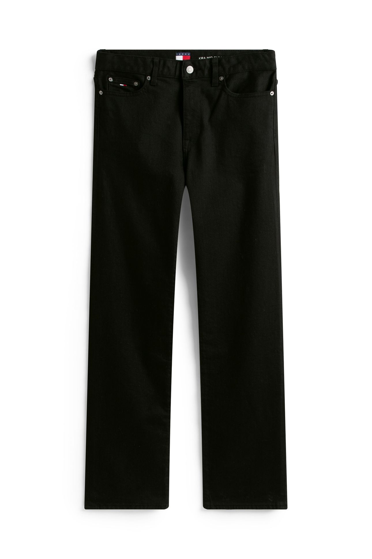 KIRA MID RISE STRAIGHT DENIM BLACK 4